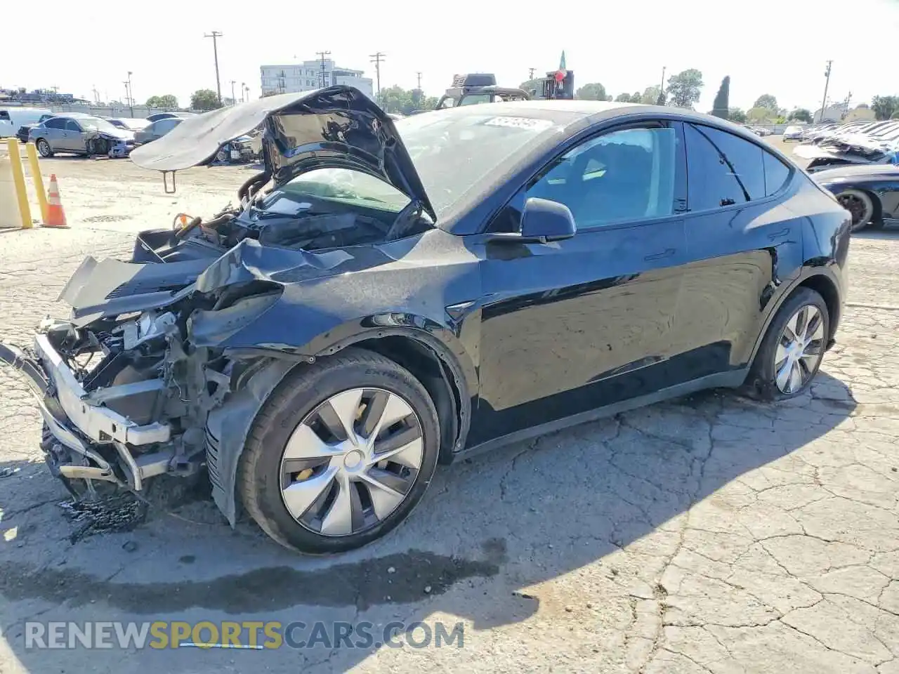 1 Photograph of a damaged car 5YJYGDEE8MF162119 TESLA MODEL Y 2021