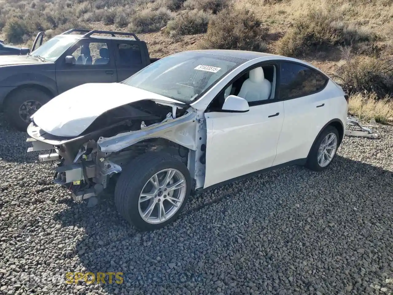 1 fotografías del automóvil dañado 5YJYGDEE8MF173329 TESLA MODEL Y 2021