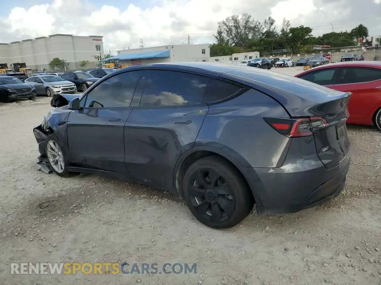 2 Photograph of a damaged car 5YJYGDEE8MF174853 TESLA MODEL Y 2021
