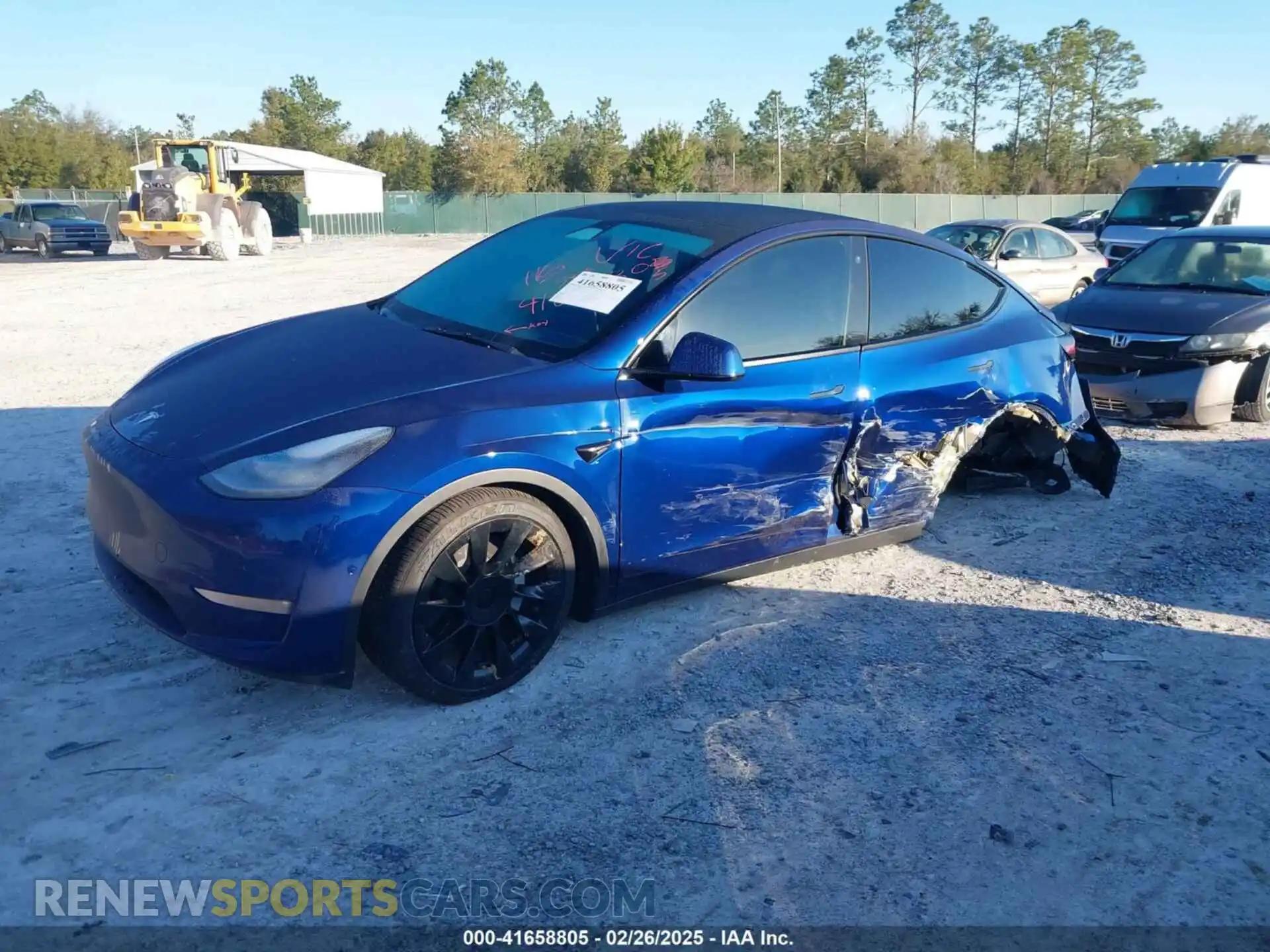 2 Фотография поврежденного автомобиля 5YJYGDEE8MF177252 TESLA MODEL Y 2021