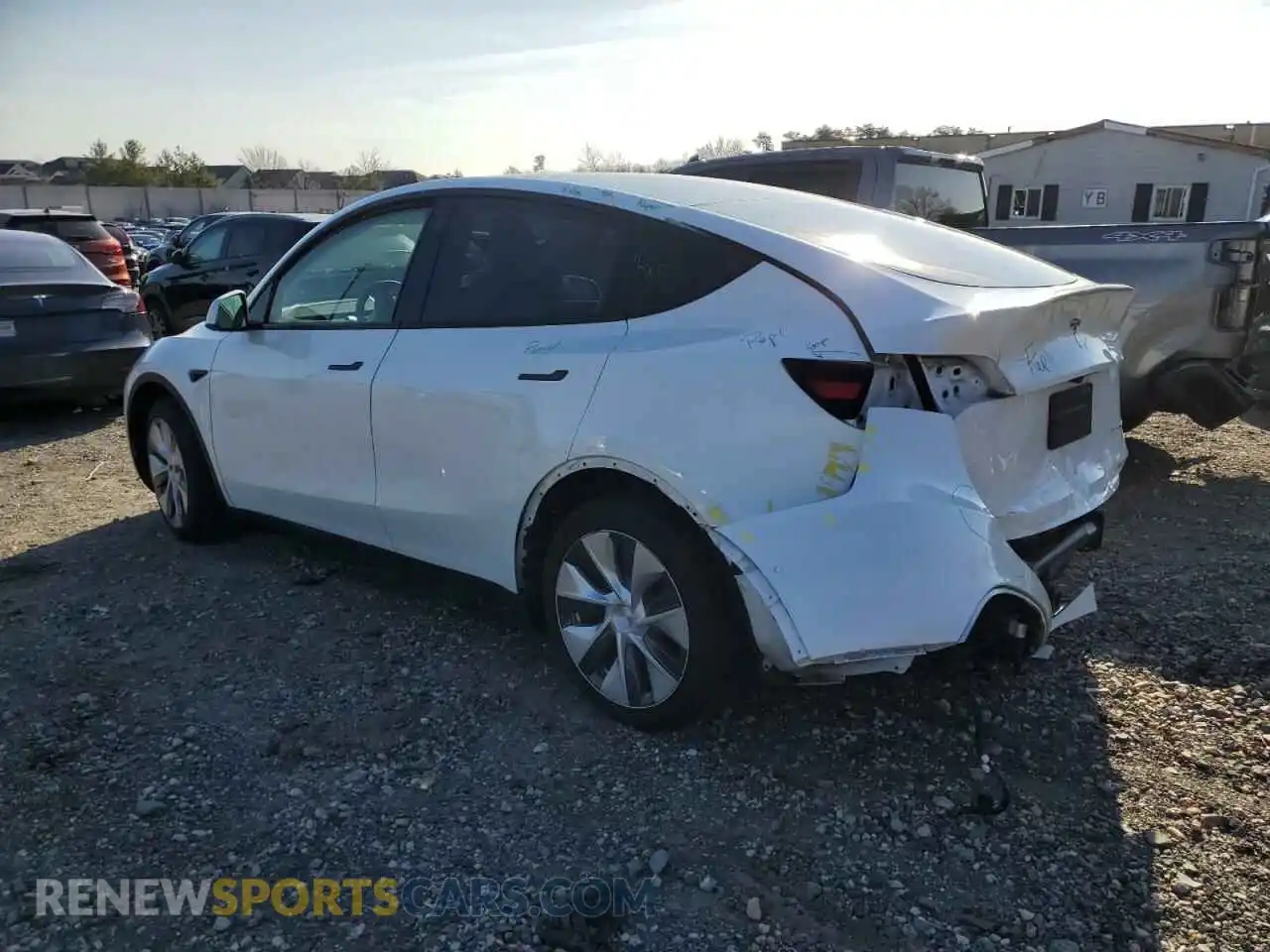 2 Photograph of a damaged car 5YJYGDEE8MF178823 TESLA MODEL Y 2021