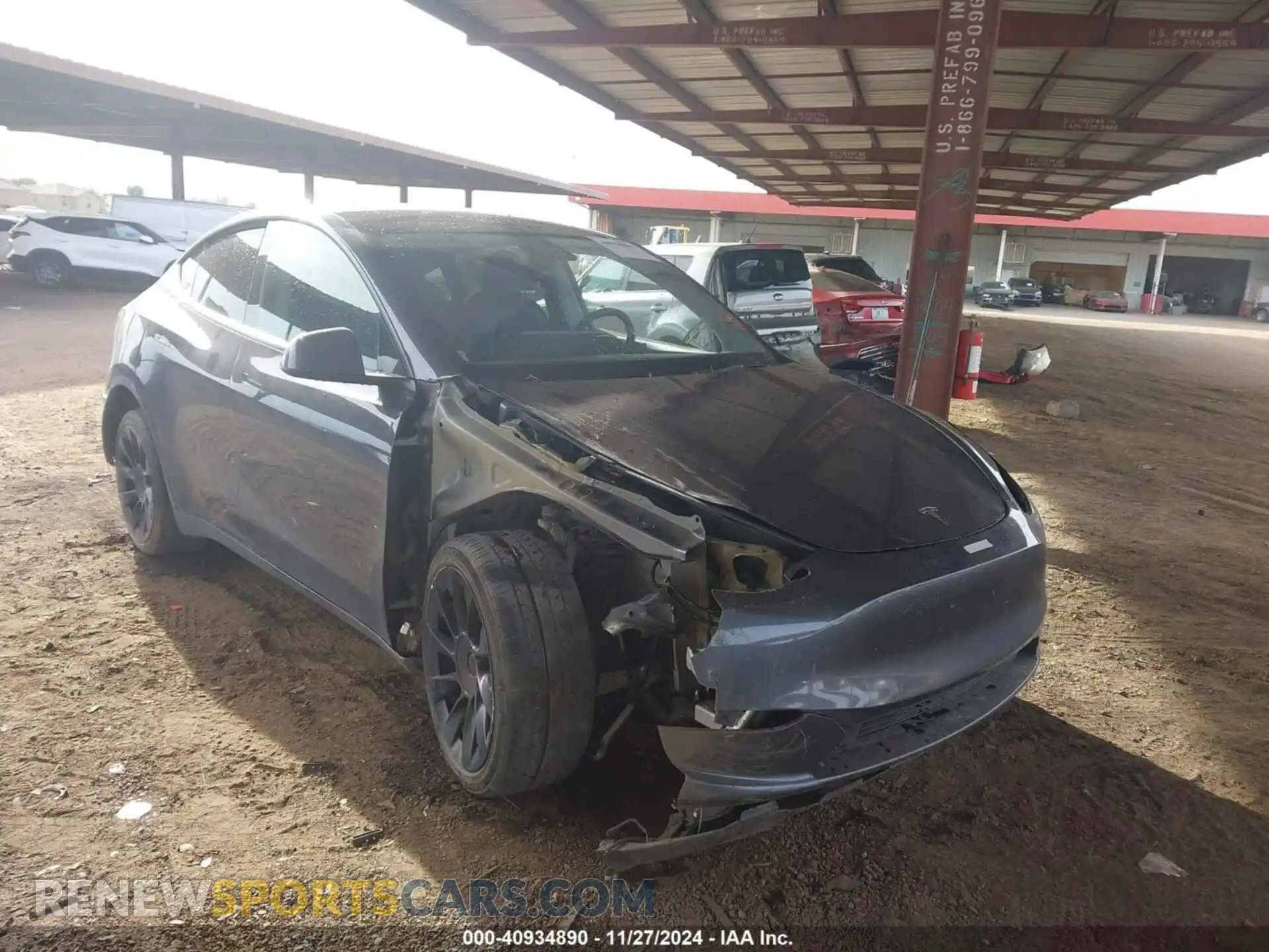 1 Фотография поврежденного автомобиля 5YJYGDEE8MF200464 TESLA MODEL Y 2021
