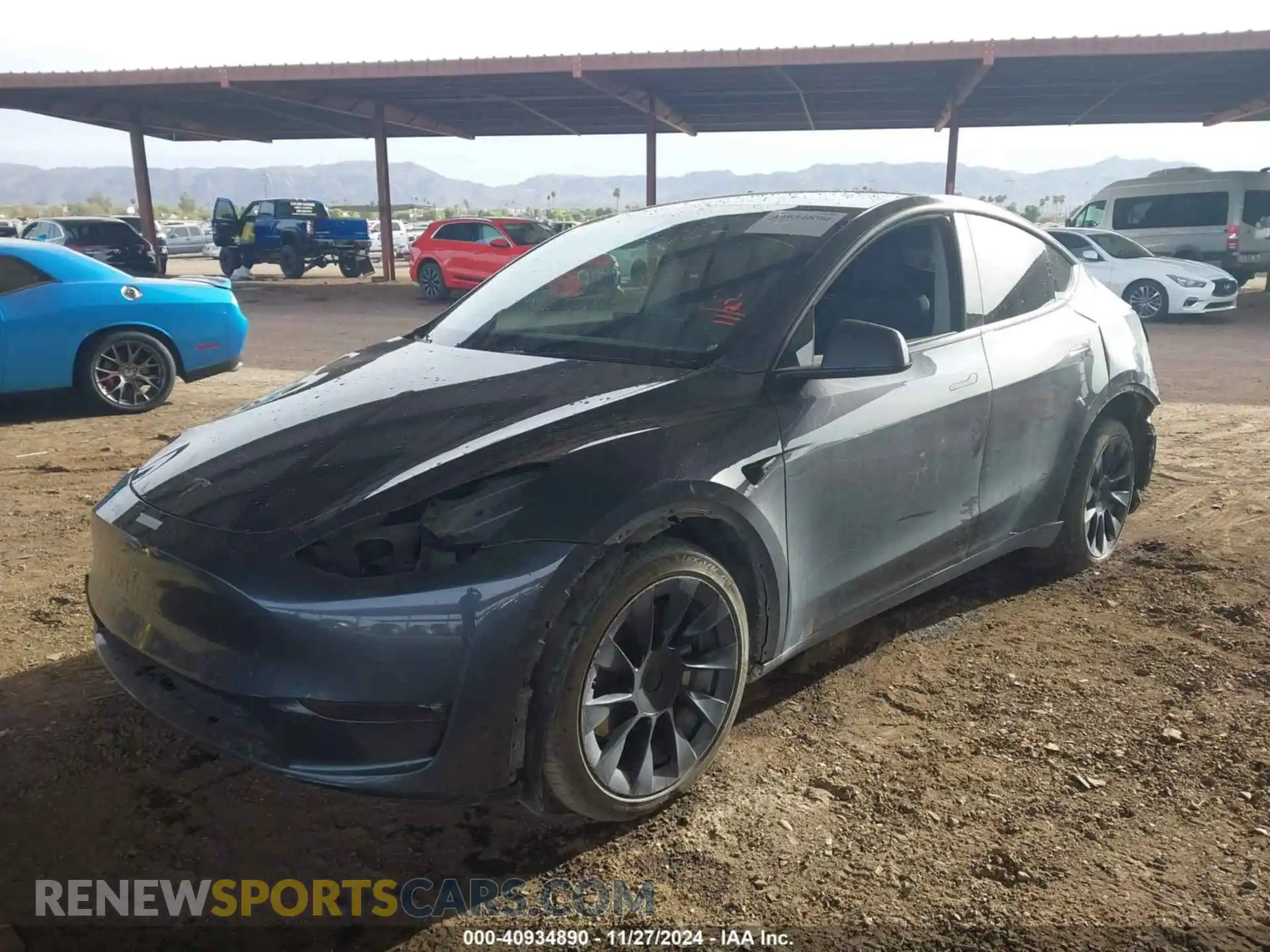 2 Фотография поврежденного автомобиля 5YJYGDEE8MF200464 TESLA MODEL Y 2021