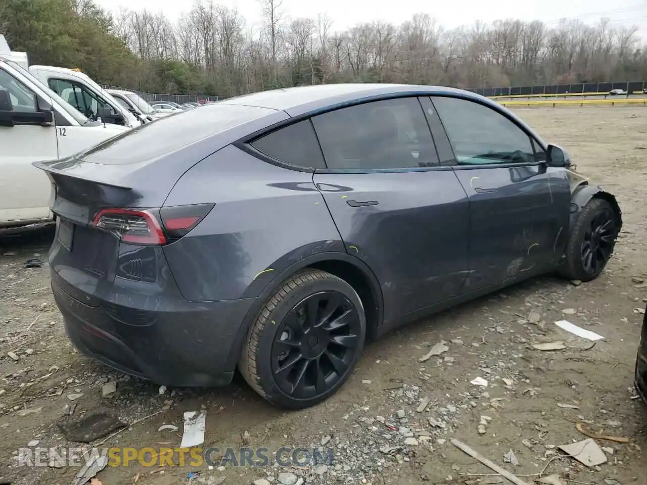 3 Photograph of a damaged car 5YJYGDEE8MF203204 TESLA MODEL Y 2021