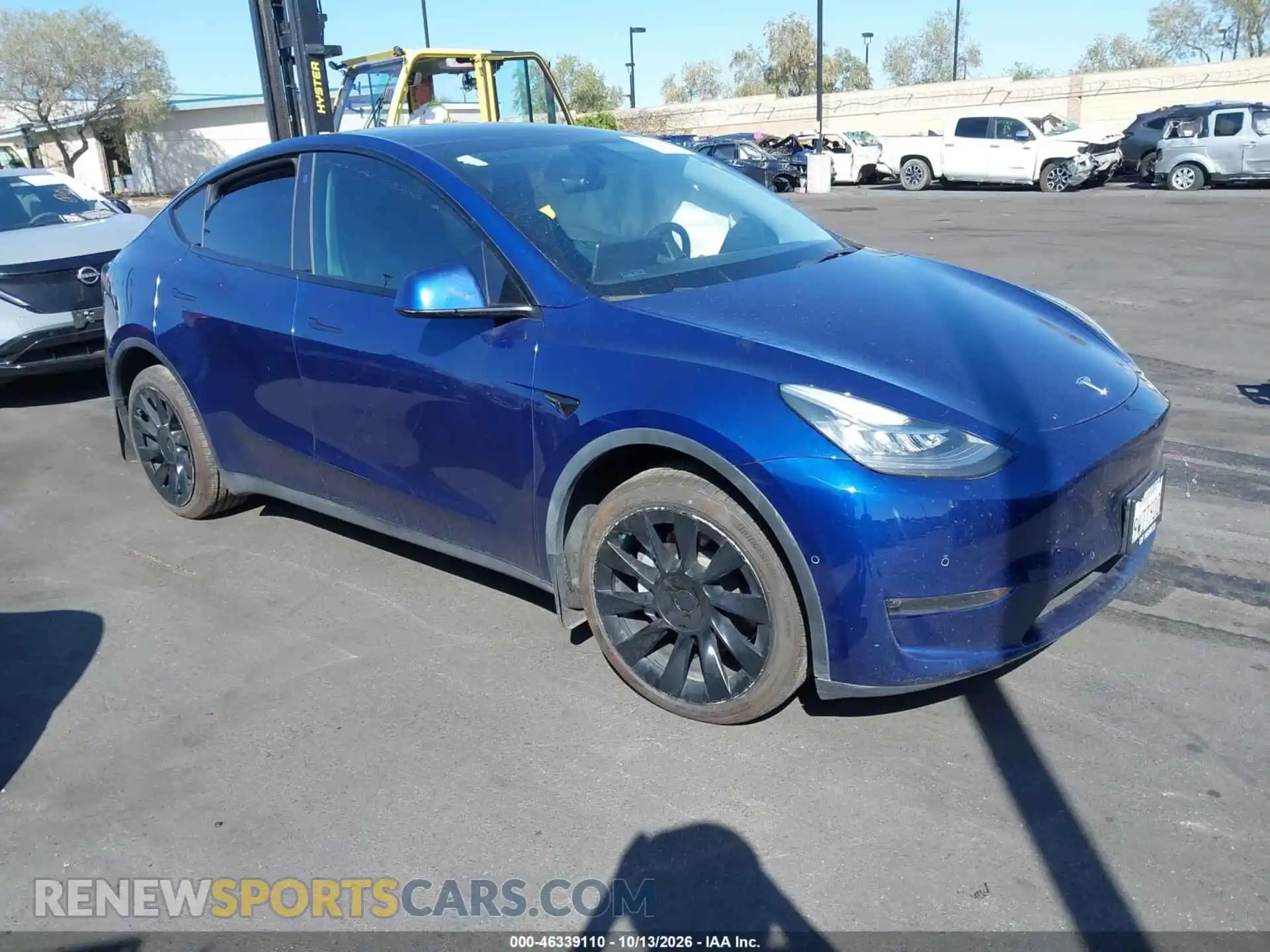 1 Photograph of a damaged car 5YJYGDEE8MF213716 TESLA MODEL Y 2021