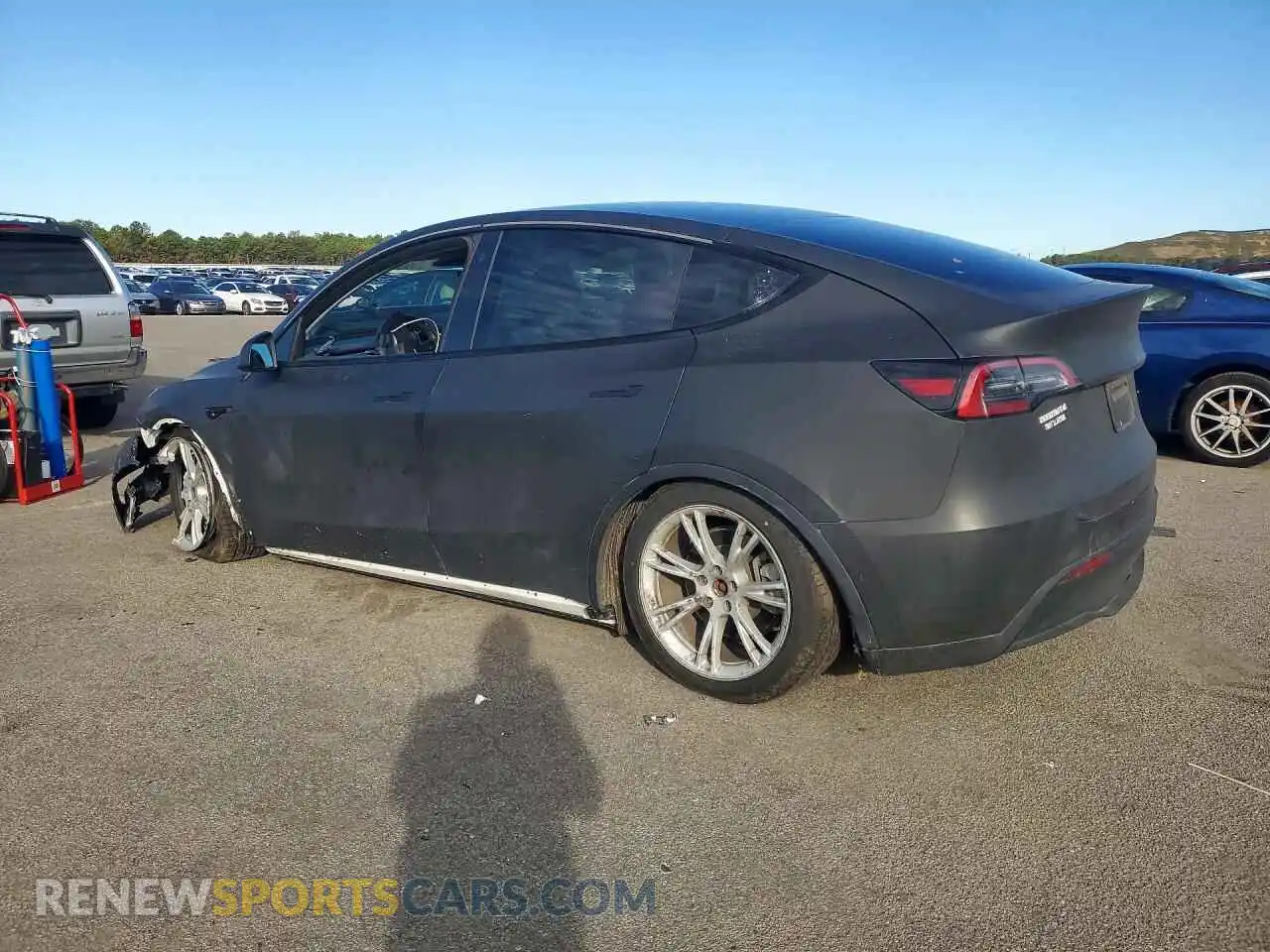 2 Фотография поврежденного автомобиля 5YJYGDEE8MF266142 TESLA MODEL Y 2021