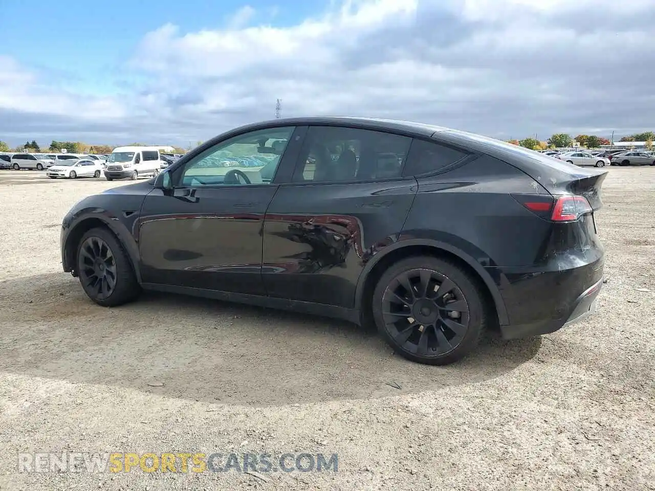 2 Photograph of a damaged car 5YJYGDEE8MF266920 TESLA MODEL Y 2021