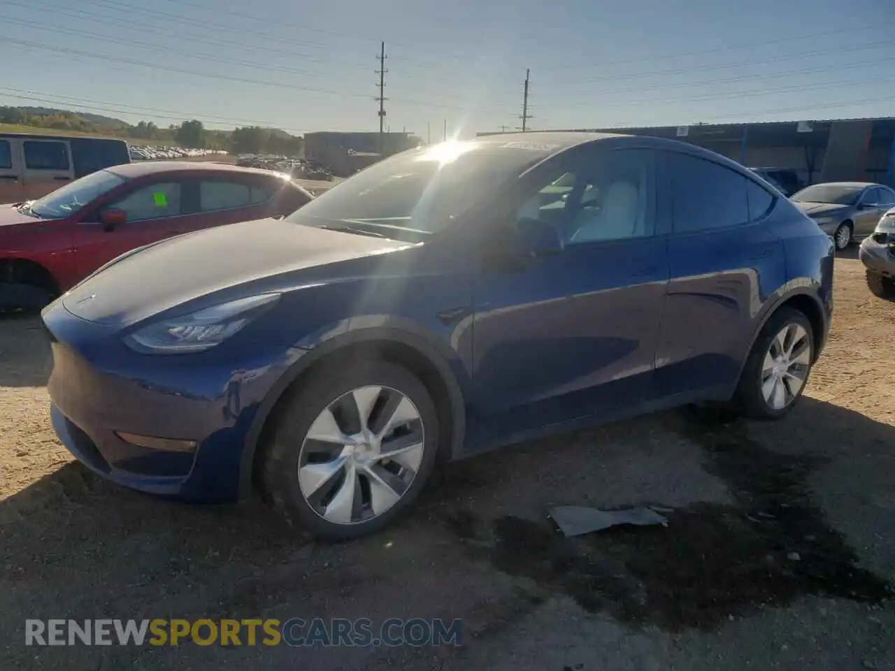 1 Photograph of a damaged car 5YJYGDEE8MF299660 TESLA MODEL Y 2021