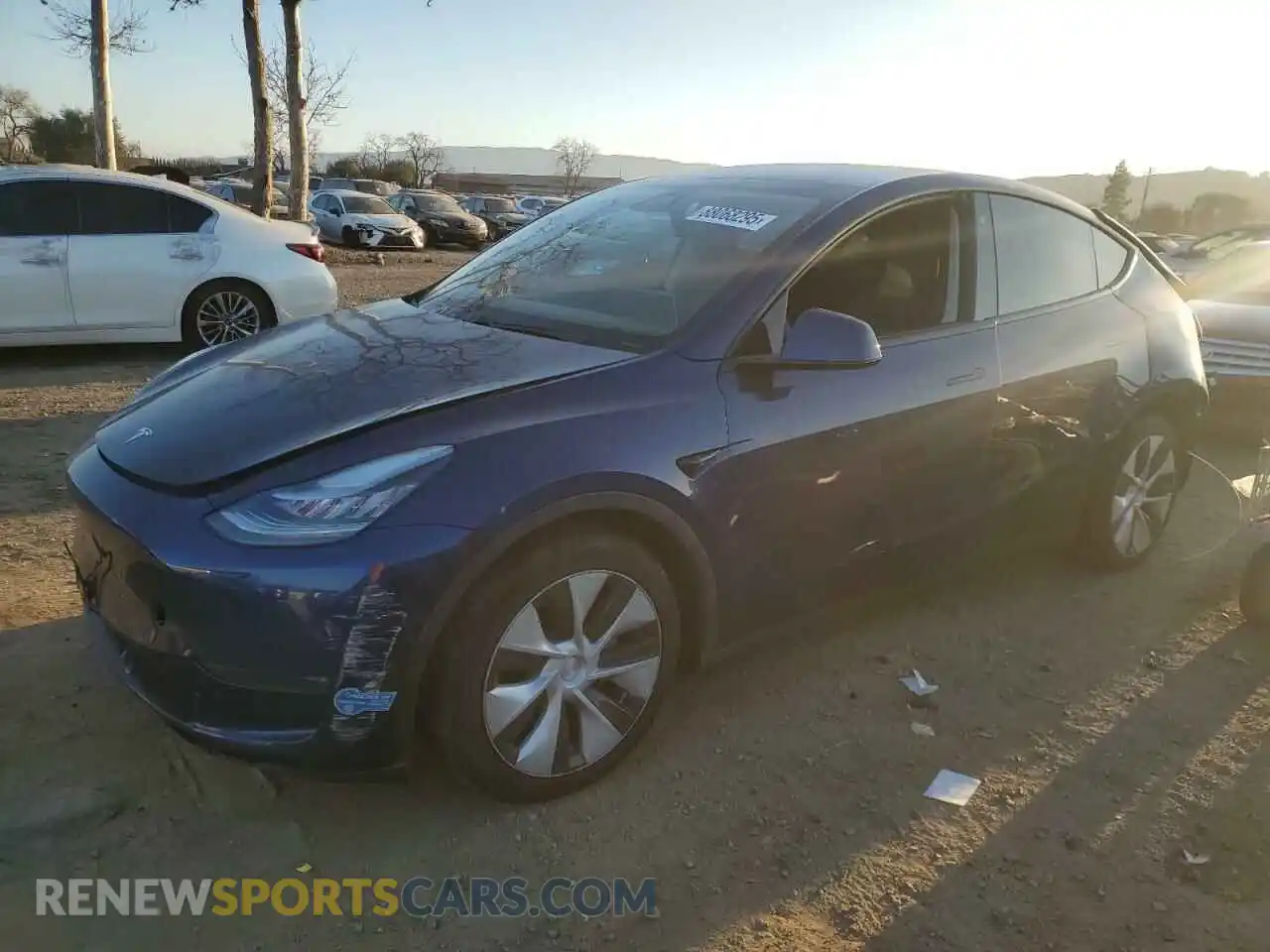 1 Photograph of a damaged car 5YJYGDEE9MF083929 TESLA MODEL Y 2021