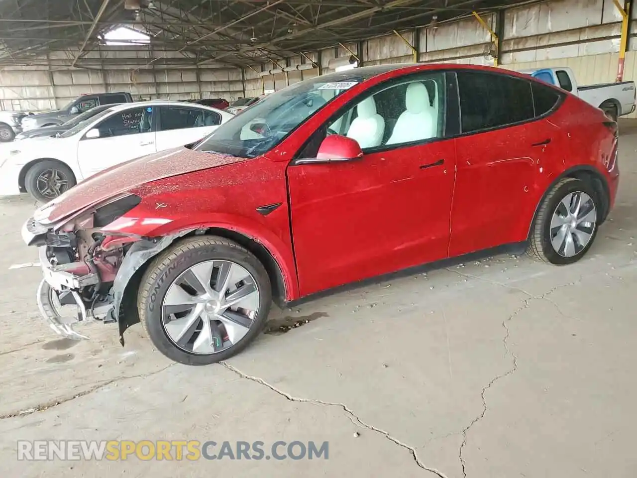 1 fotografías del automóvil dañado 5YJYGDEE9MF093120 TESLA MODEL Y 2021