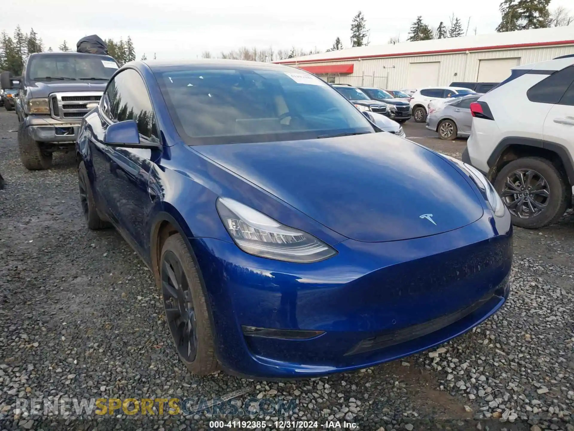 1 Photograph of a damaged car 5YJYGDEE9MF141361 TESLA MODEL Y 2021