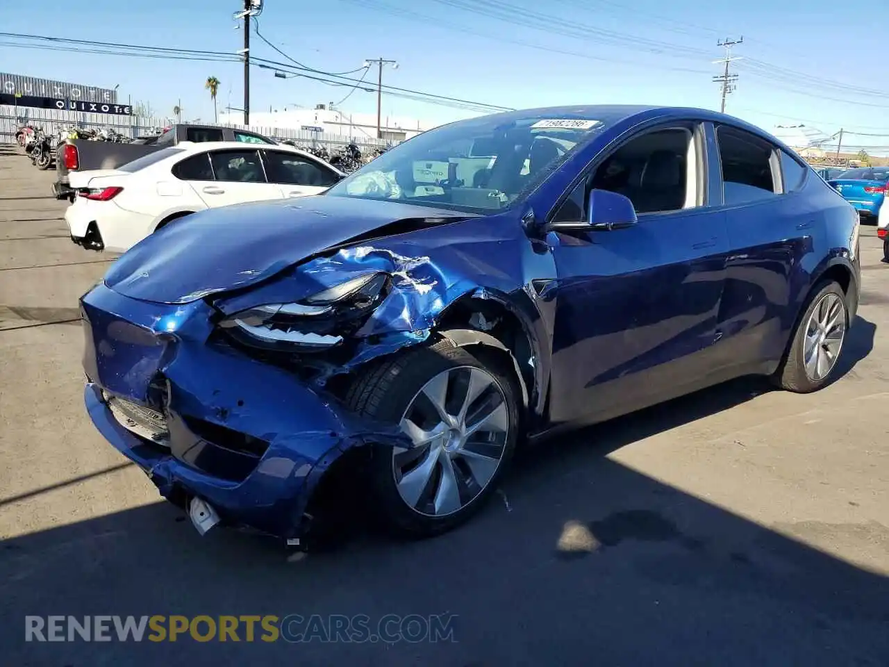 1 fotografías del automóvil dañado 5YJYGDEE9MF148214 TESLA MODEL Y 2021