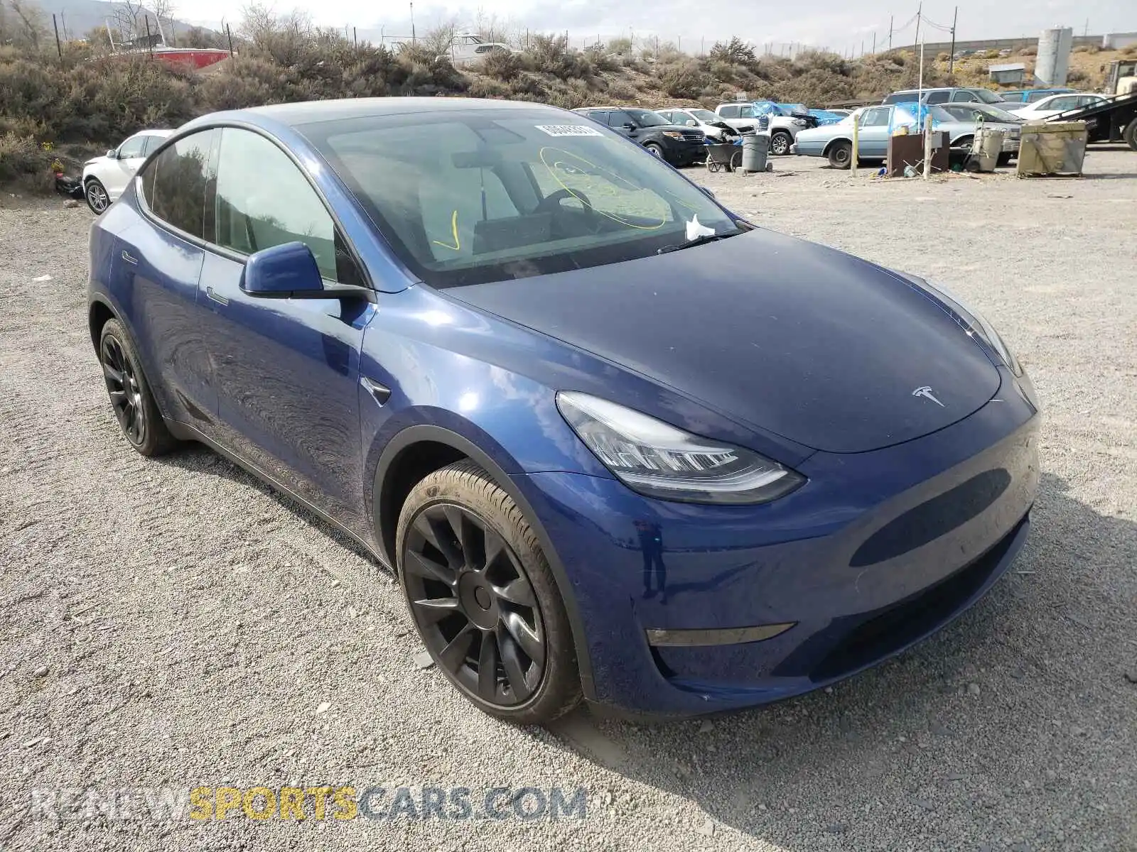 1 Photograph of a damaged car 5YJYGDEE9MF176417 TESLA MODEL Y 2021