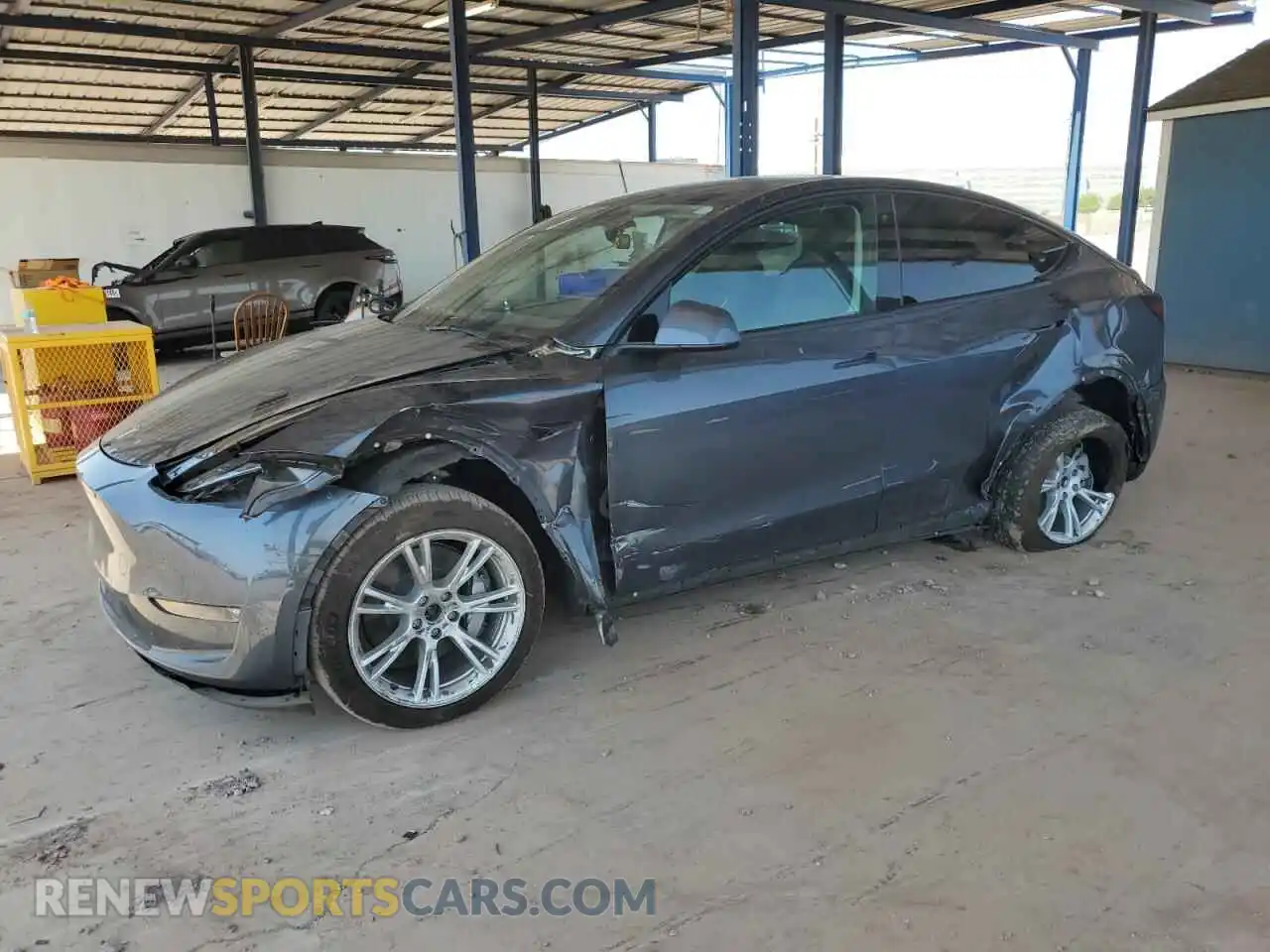1 Photograph of a damaged car 5YJYGDEE9MF190592 TESLA MODEL Y 2021