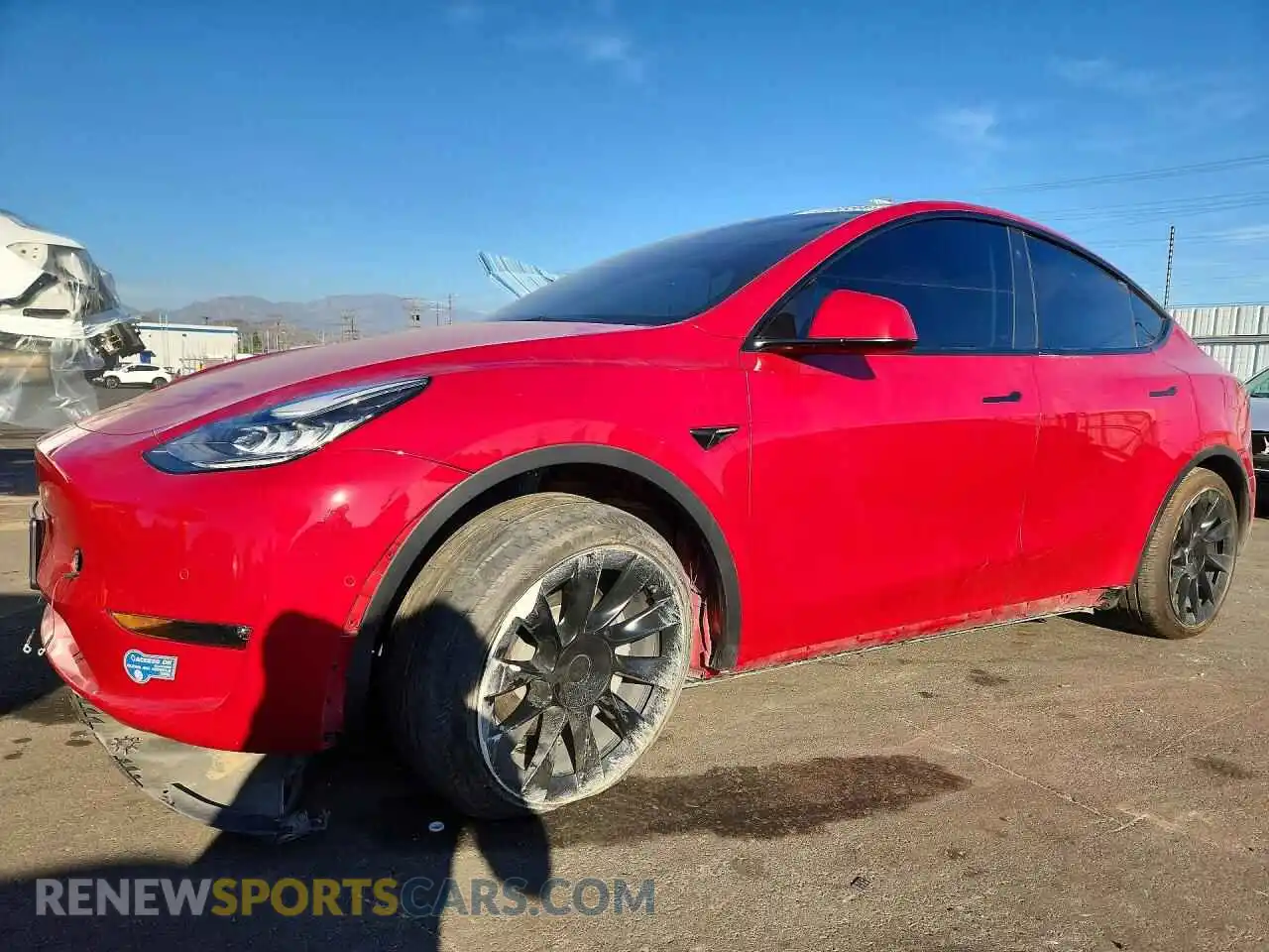 1 fotografías del automóvil dañado 5YJYGDEE9MF199423 TESLA MODEL Y 2021