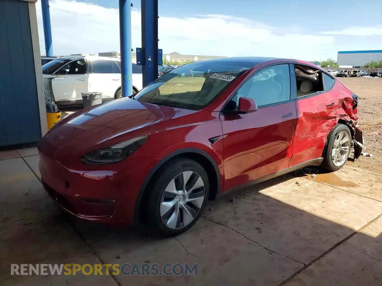 1 Фотография поврежденного автомобиля 5YJYGDEE9MF205267 TESLA MODEL Y 2021