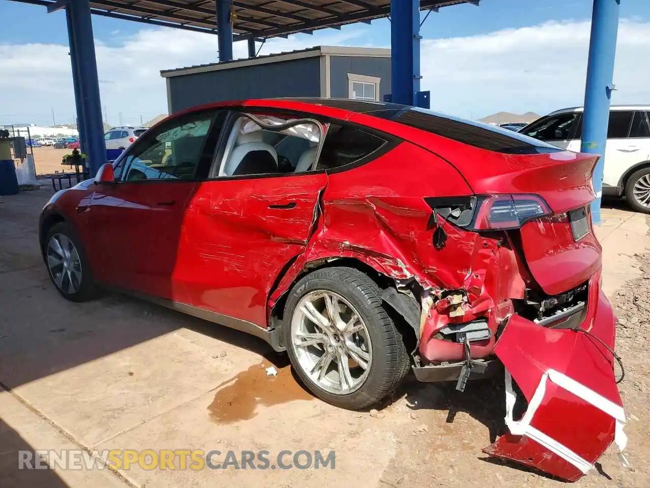2 Фотография поврежденного автомобиля 5YJYGDEE9MF205267 TESLA MODEL Y 2021