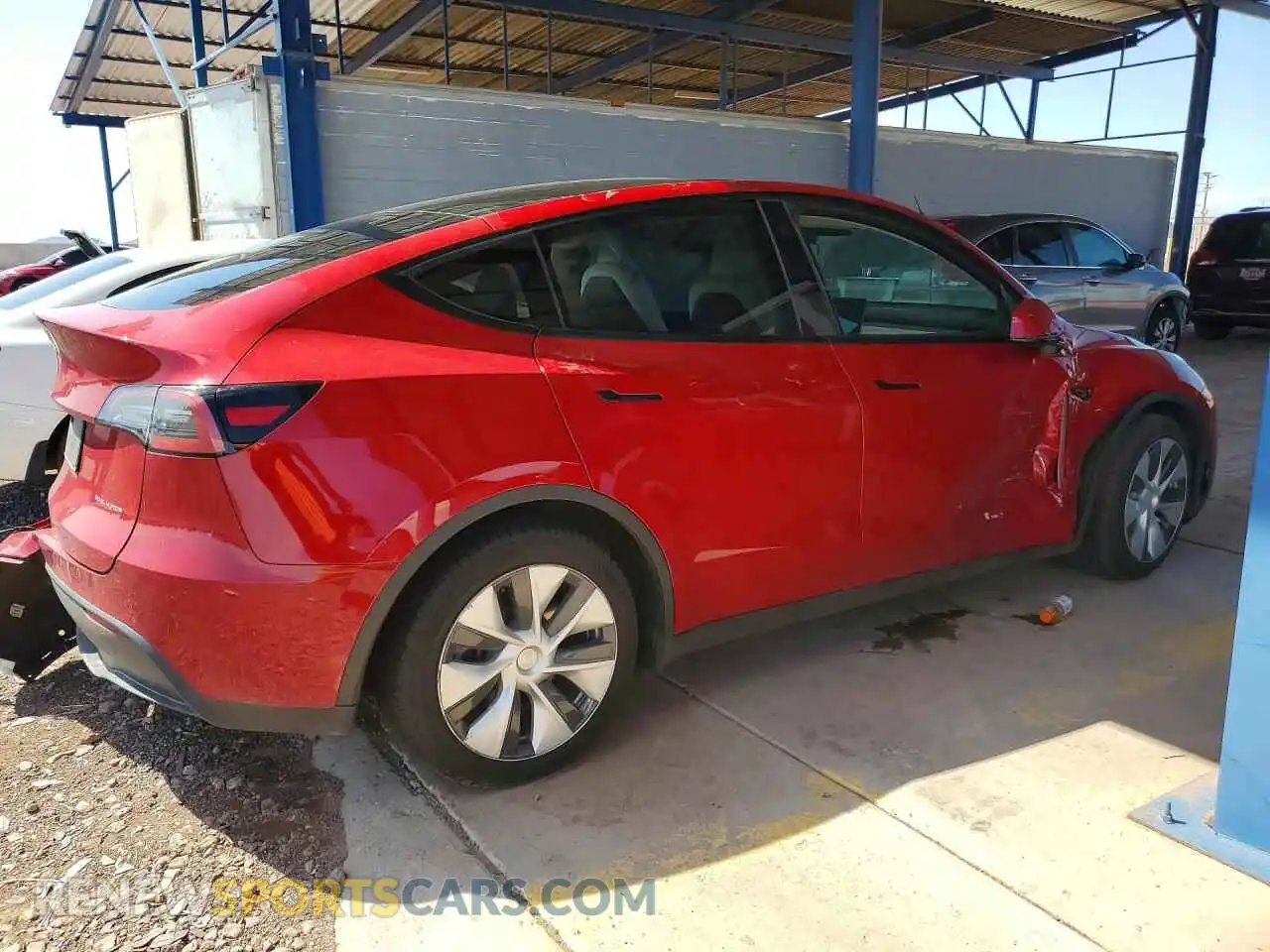3 Фотография поврежденного автомобиля 5YJYGDEE9MF205267 TESLA MODEL Y 2021
