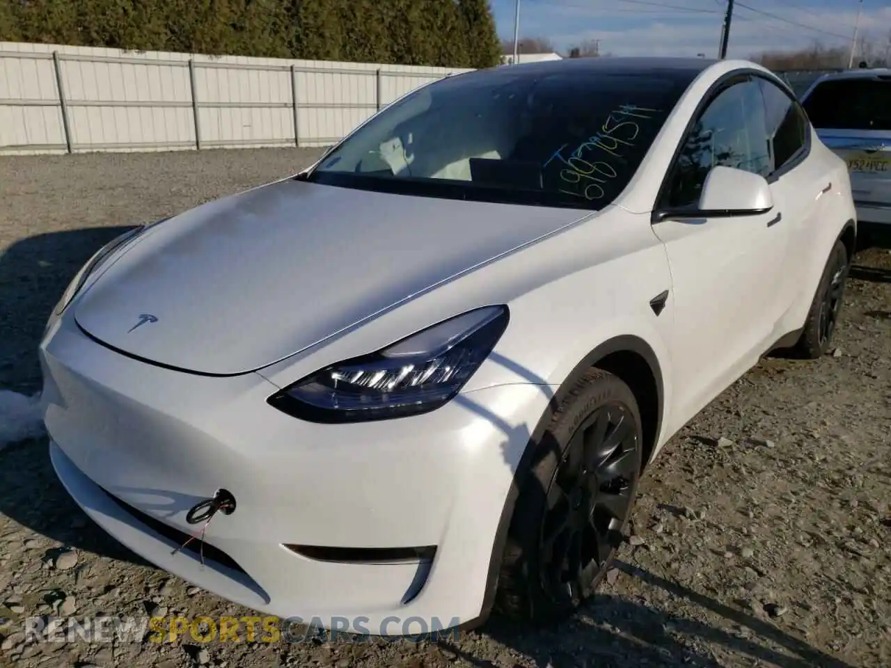 2 Photograph of a damaged car 5YJYGDEE9MF208301 TESLA MODEL Y 2021