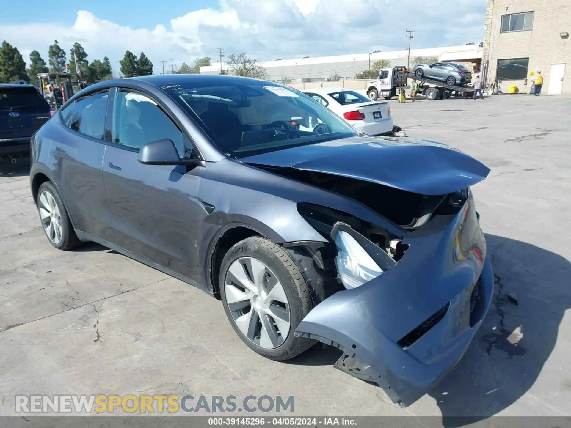 1 Photograph of a damaged car 5YJYGDEE9MF211067 TESLA MODEL Y 2021