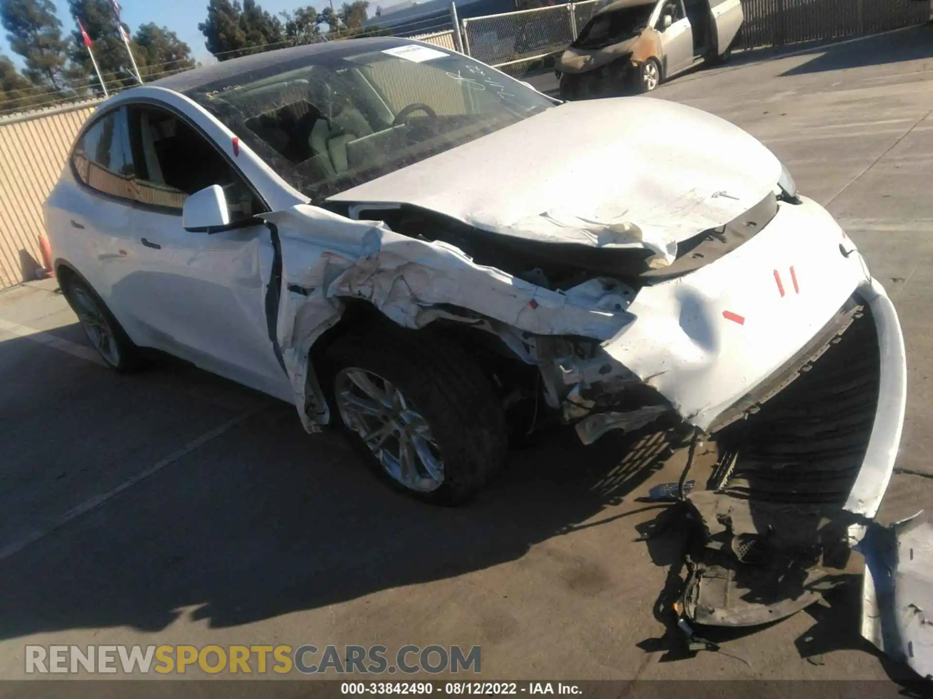 1 Photograph of a damaged car 5YJYGDEE9MF217600 TESLA MODEL Y 2021