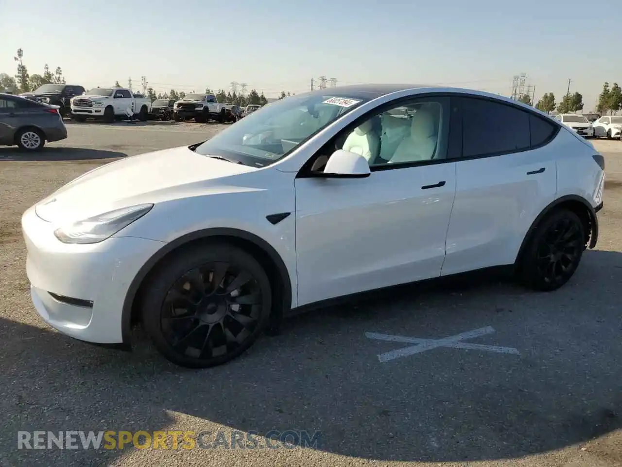 1 Photograph of a damaged car 5YJYGDEE9MF231125 TESLA MODEL Y 2021