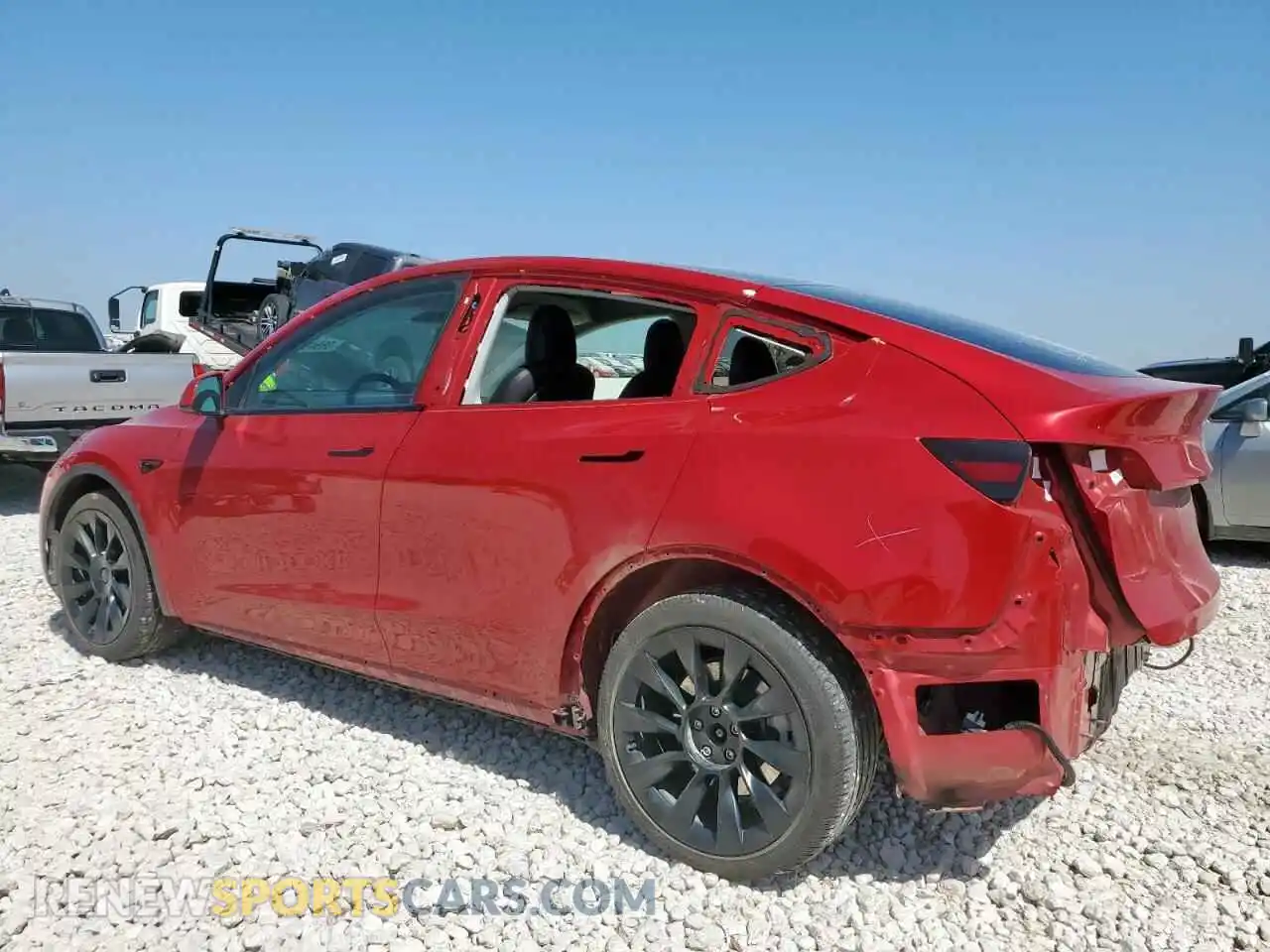 2 Photograph of a damaged car 5YJYGDEE9MF263881 TESLA MODEL Y 2021