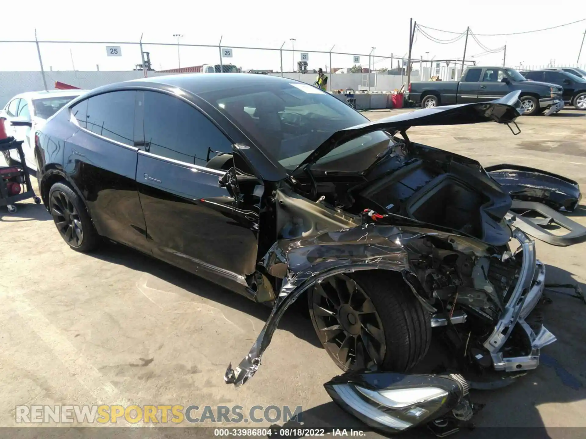 1 Photograph of a damaged car 5YJYGDEE9MF282124 TESLA MODEL Y 2021