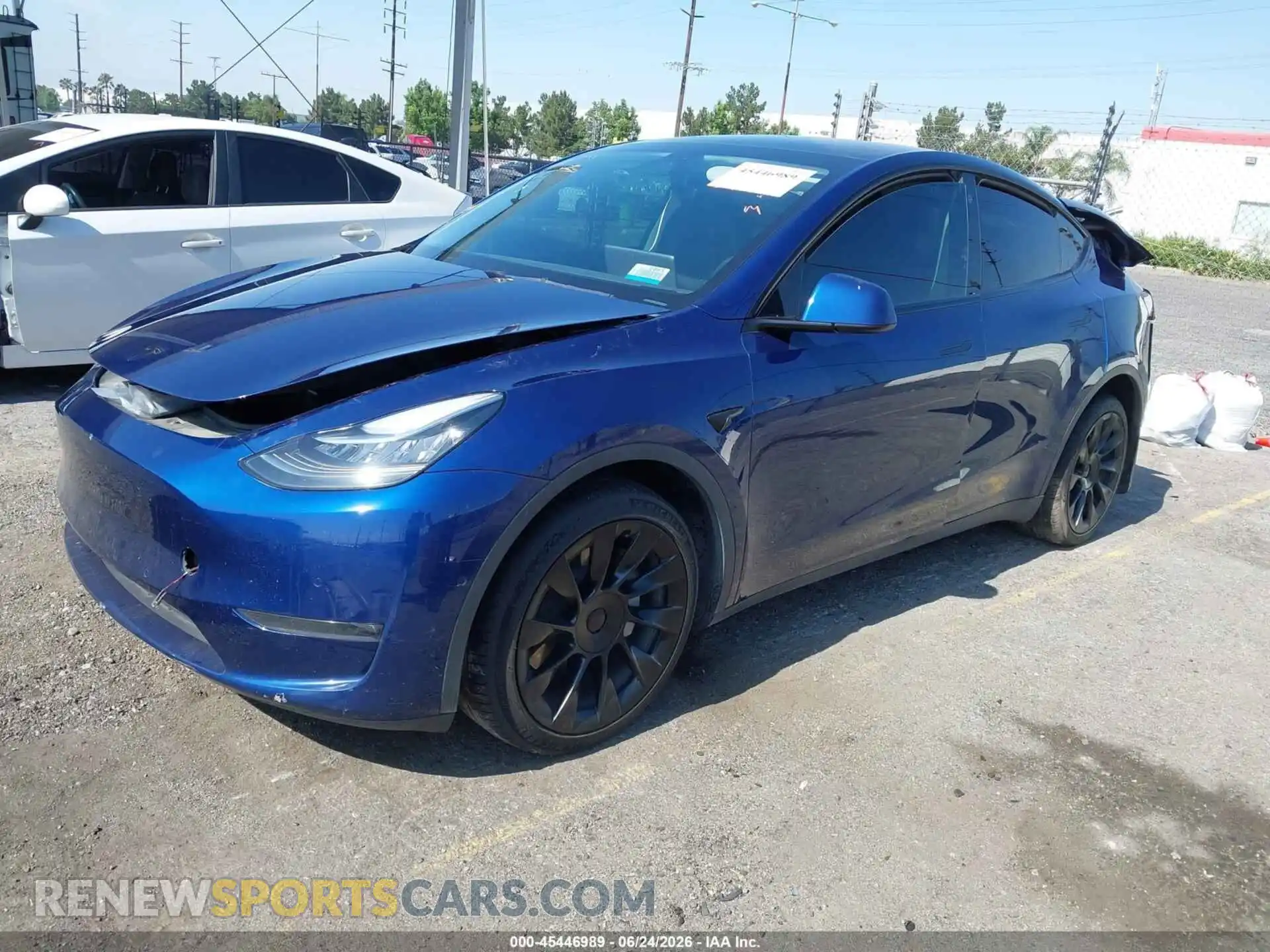 2 Photograph of a damaged car 5YJYGDEE9MF287646 TESLA MODEL Y 2021