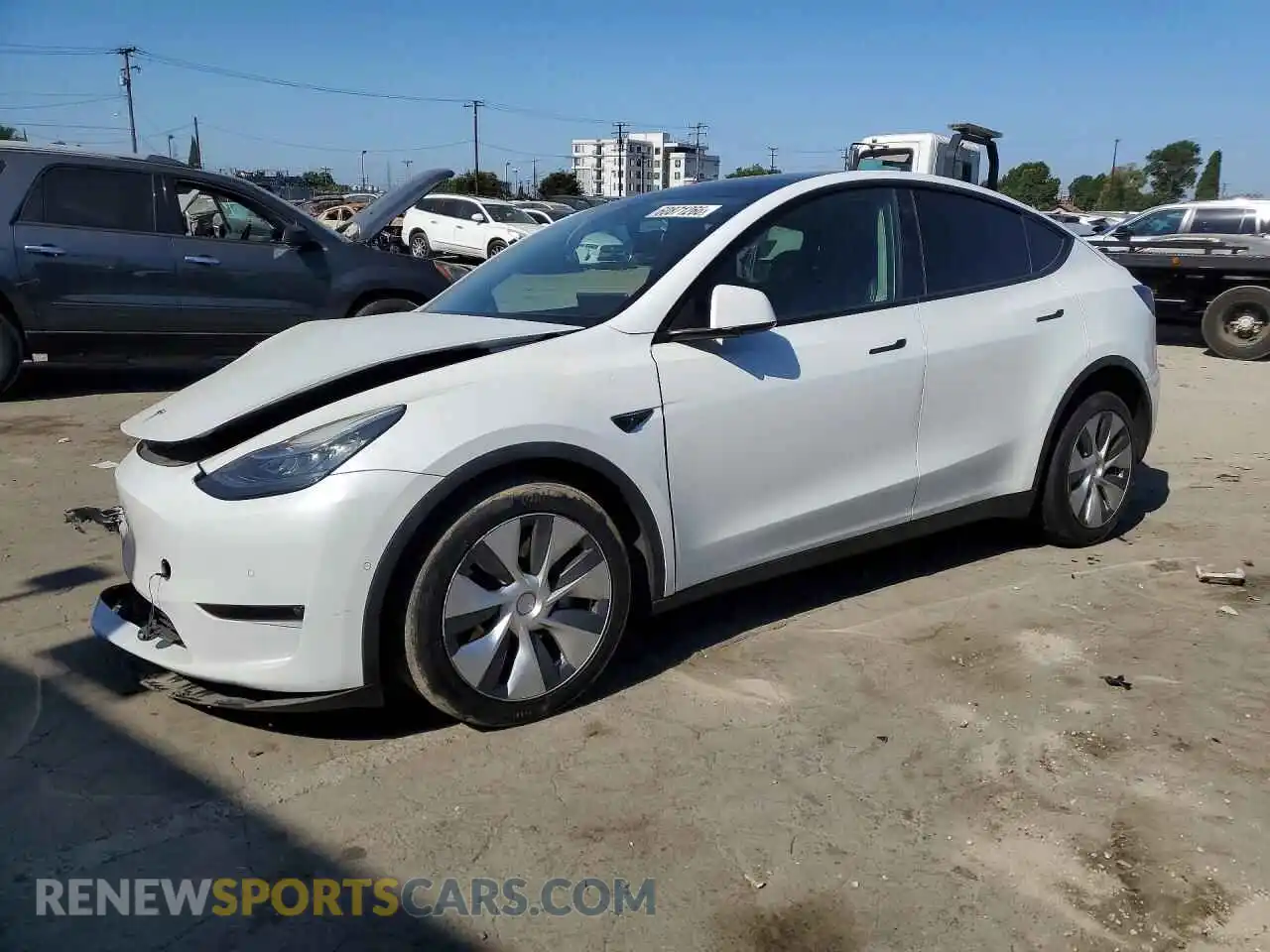 1 fotografías del automóvil dañado 5YJYGDEE9MF296928 TESLA MODEL Y 2021
