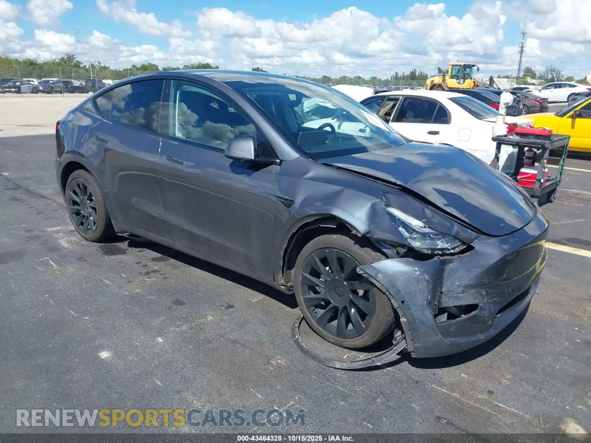 1 Photograph of a damaged car 5YJYGDEEXMF062247 TESLA MODEL Y 2021