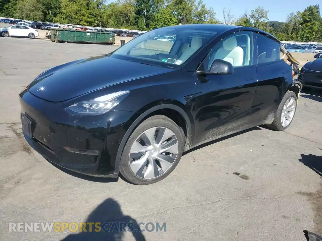 1 Photograph of a damaged car 5YJYGDEEXMF068761 TESLA MODEL Y 2021