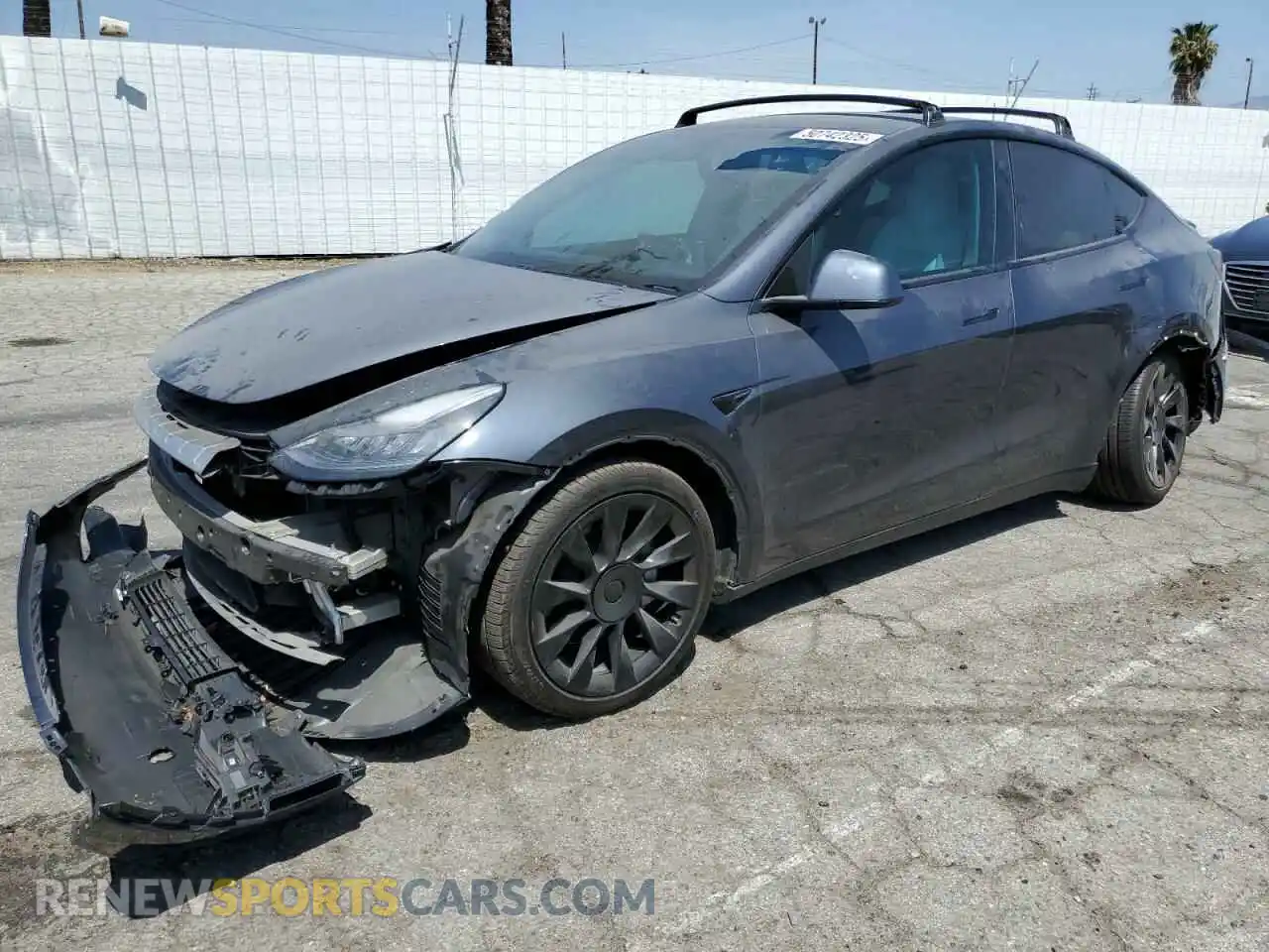 1 Photograph of a damaged car 5YJYGDEEXMF070154 TESLA MODEL Y 2021