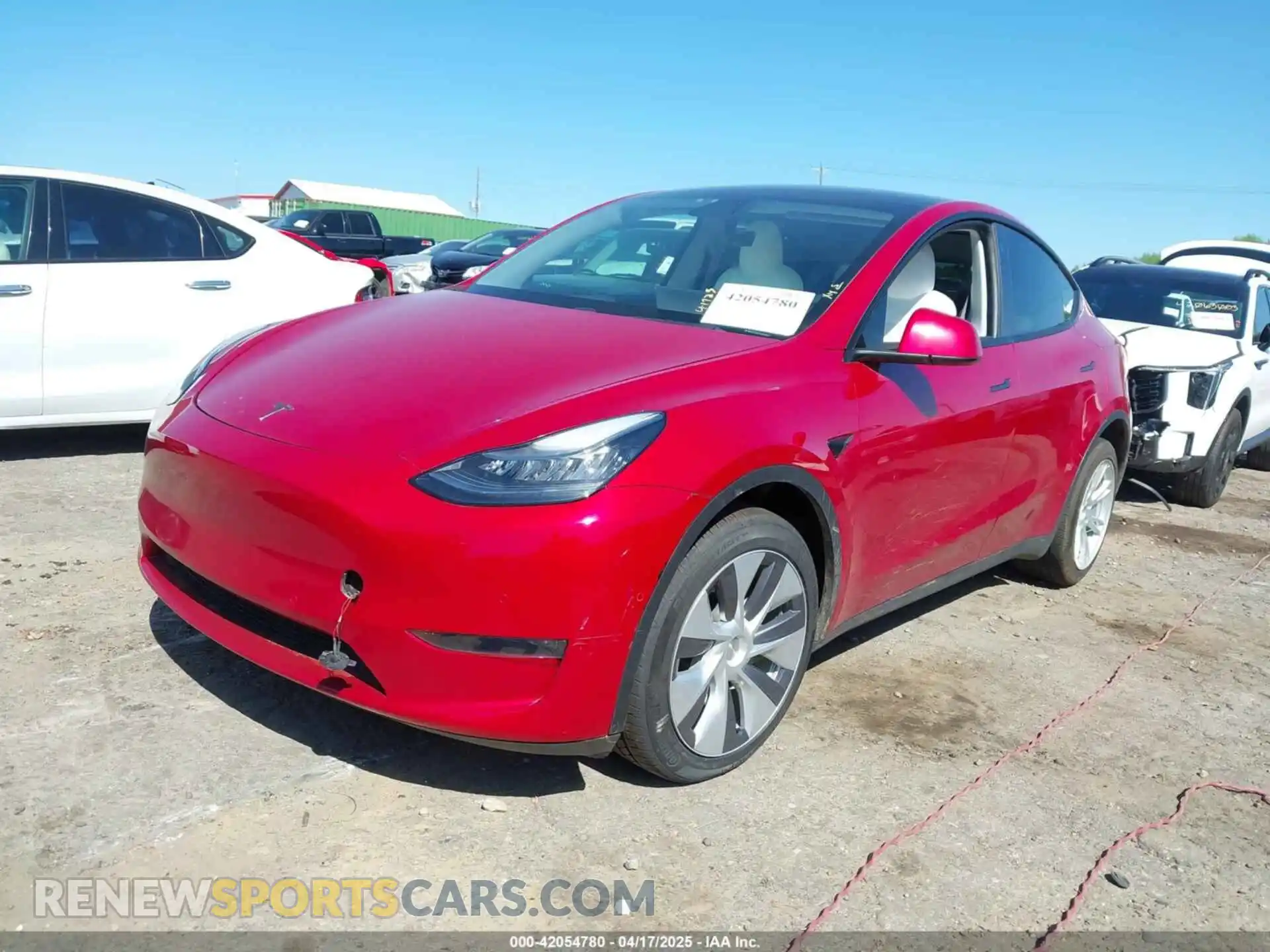 2 Photograph of a damaged car 5YJYGDEEXMF078884 TESLA MODEL Y 2021