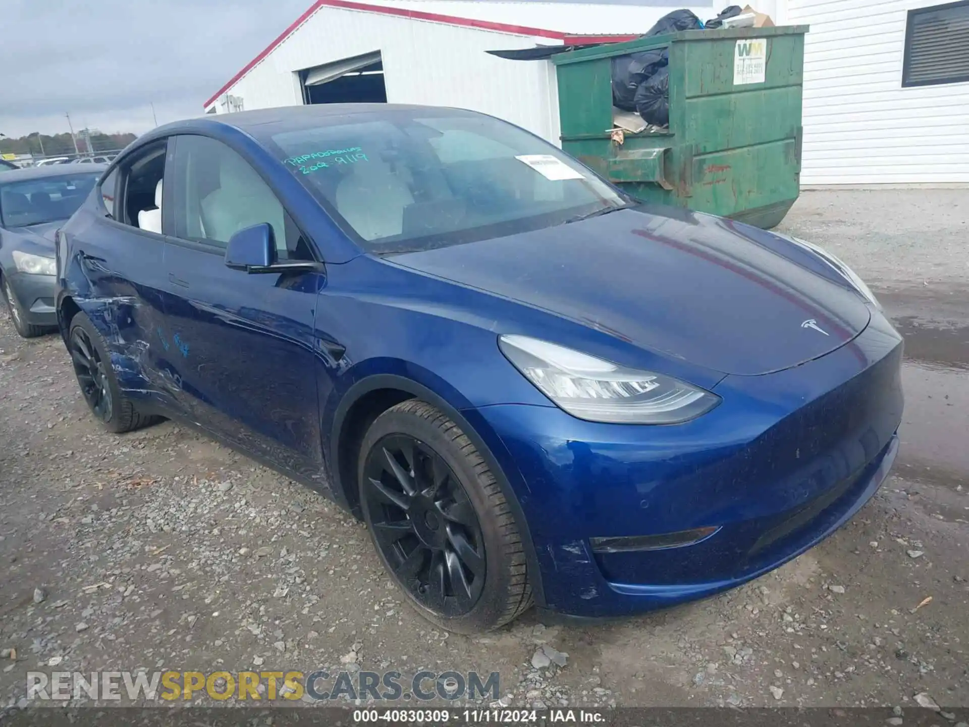 1 Photograph of a damaged car 5YJYGDEEXMF080599 TESLA MODEL Y 2021