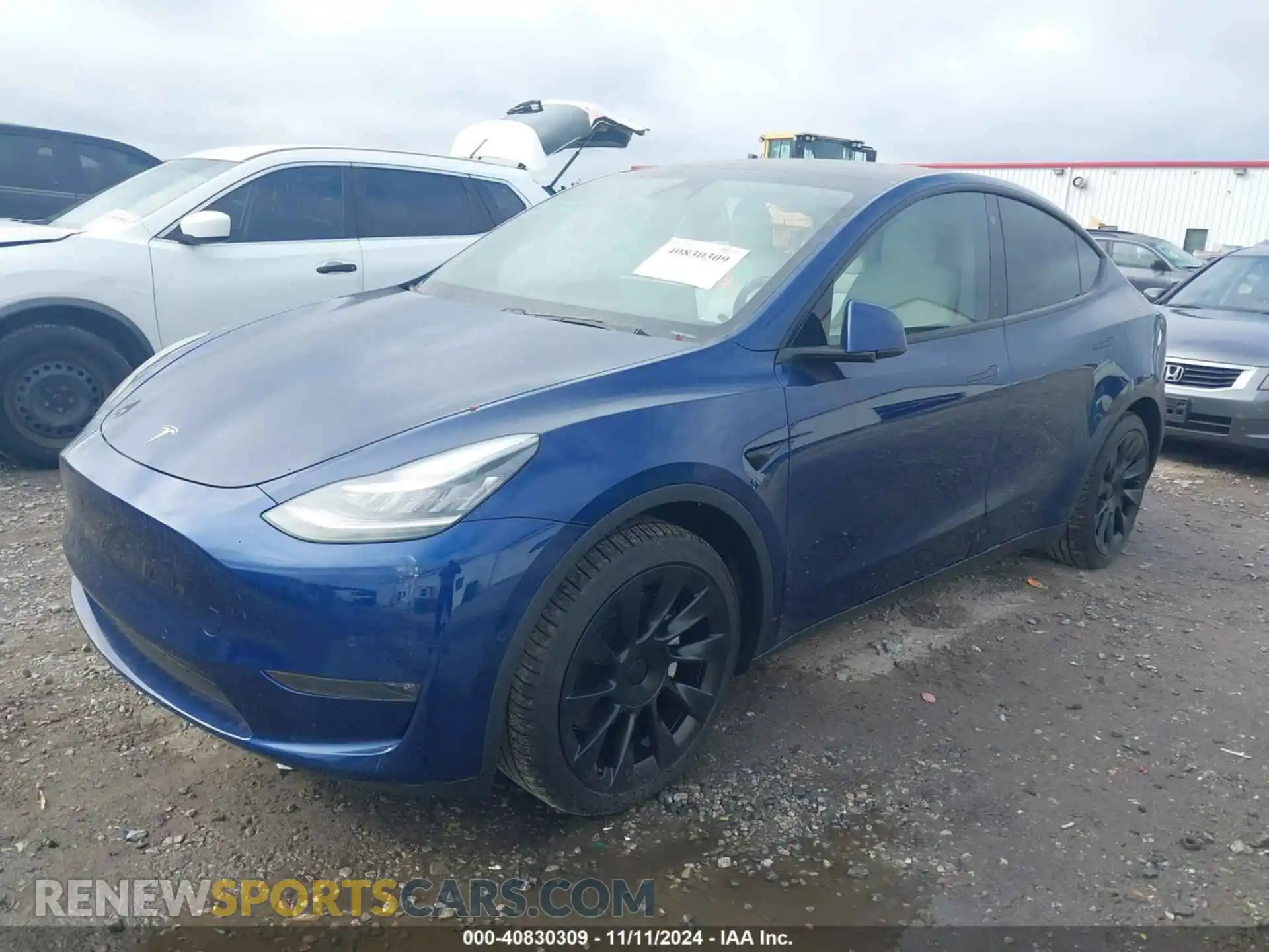 2 Photograph of a damaged car 5YJYGDEEXMF080599 TESLA MODEL Y 2021