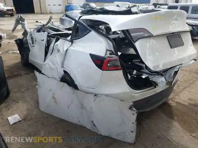3 Photograph of a damaged car 5YJYGDEEXMF082983 TESLA MODEL Y 2021