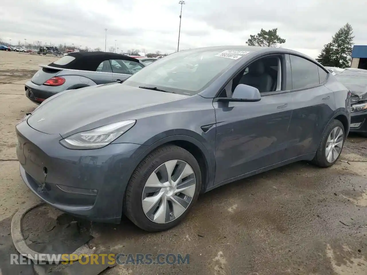 1 Photograph of a damaged car 5YJYGDEEXMF086032 TESLA MODEL Y 2021