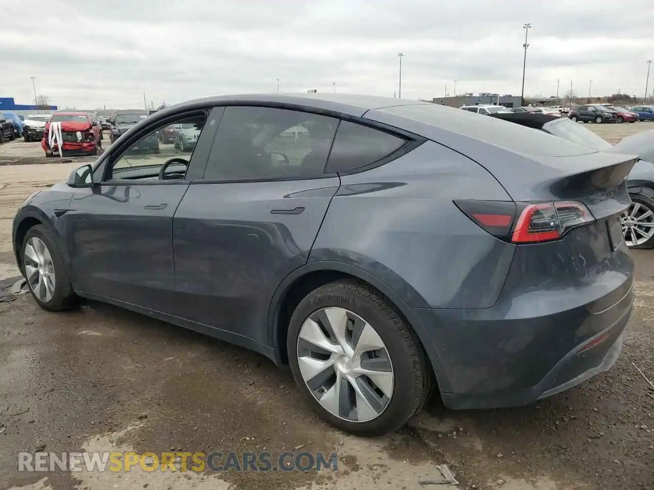 2 Photograph of a damaged car 5YJYGDEEXMF086032 TESLA MODEL Y 2021