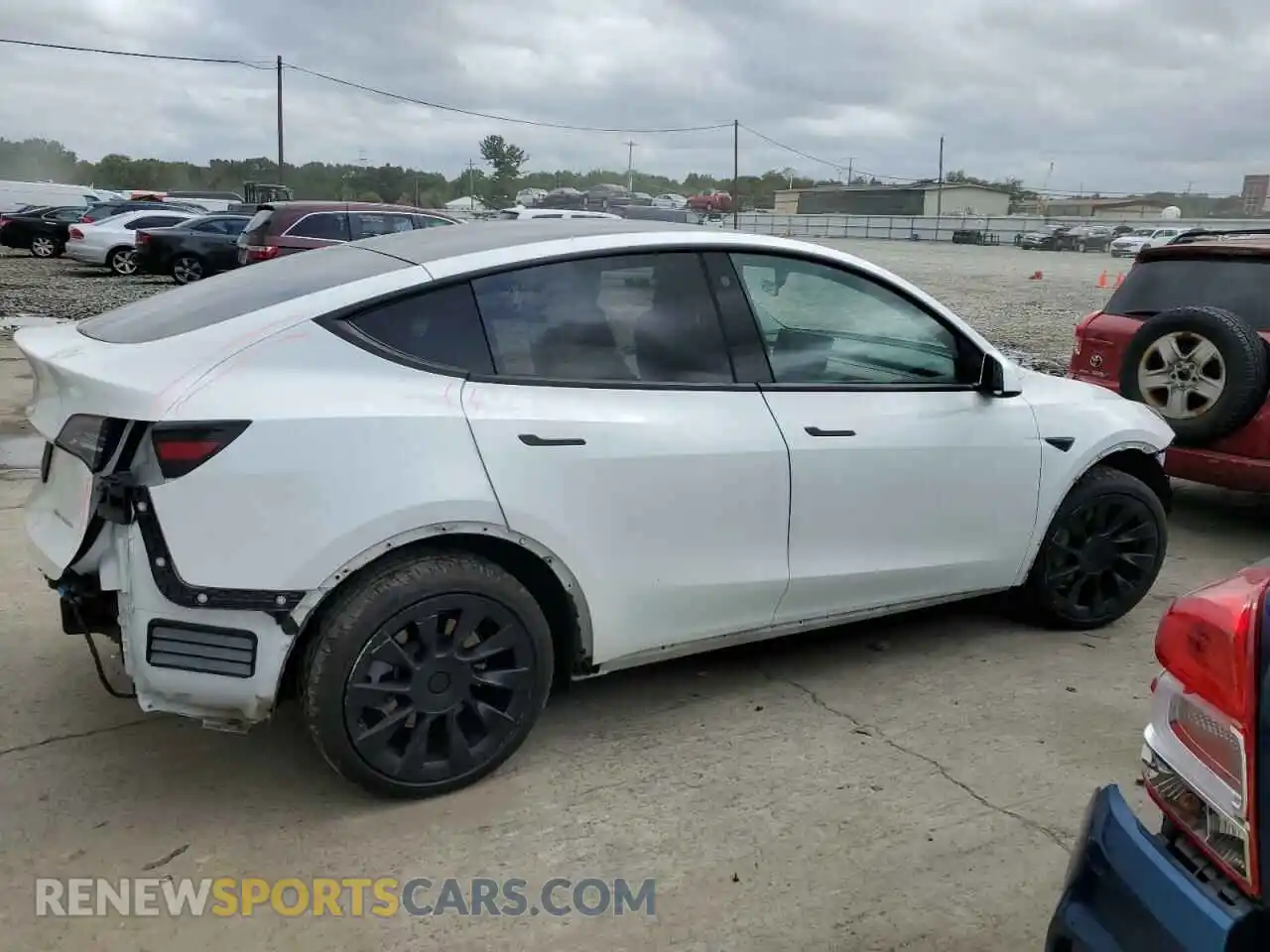 3 Фотография поврежденного автомобиля 5YJYGDEEXMF088542 TESLA MODEL Y 2021