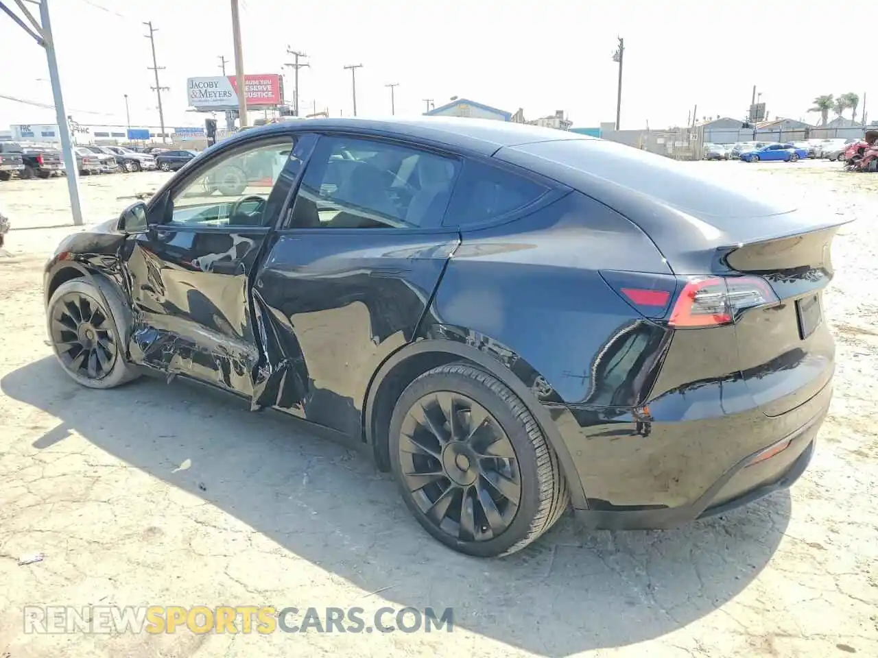 2 Photograph of a damaged car 5YJYGDEEXMF088668 TESLA MODEL Y 2021