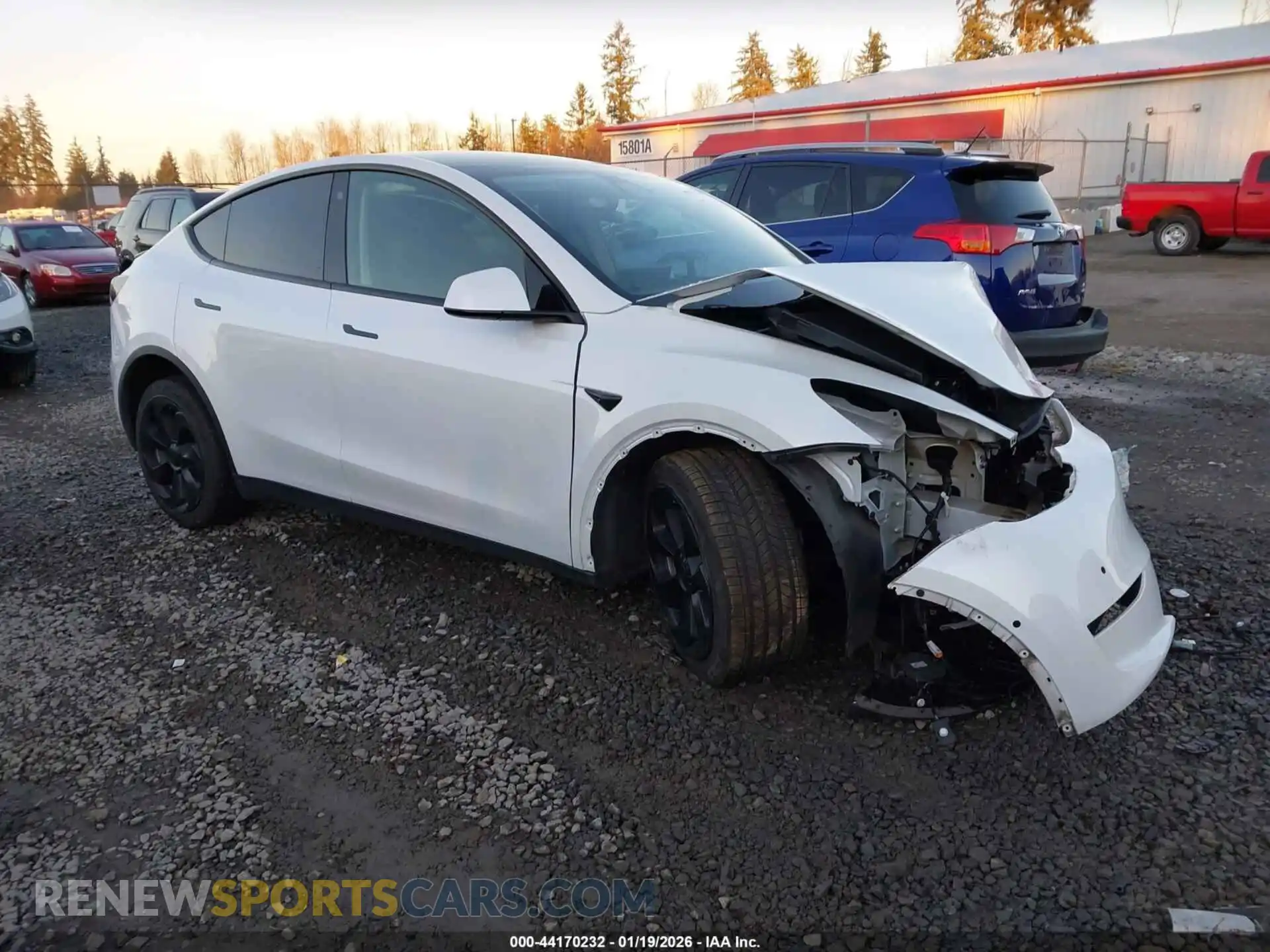 1 Photograph of a damaged car 5YJYGDEEXMF095166 TESLA MODEL Y 2021