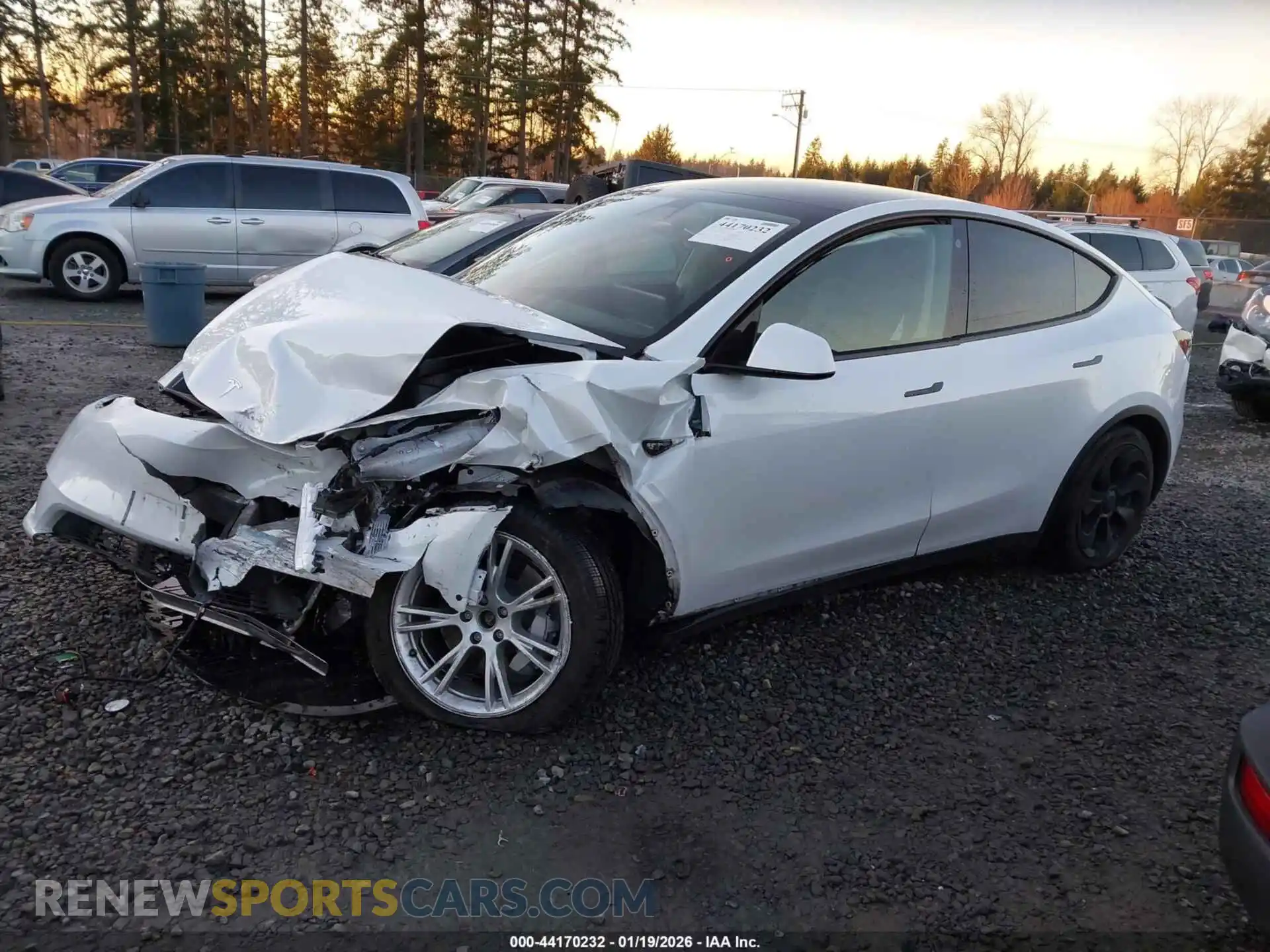 2 Photograph of a damaged car 5YJYGDEEXMF095166 TESLA MODEL Y 2021
