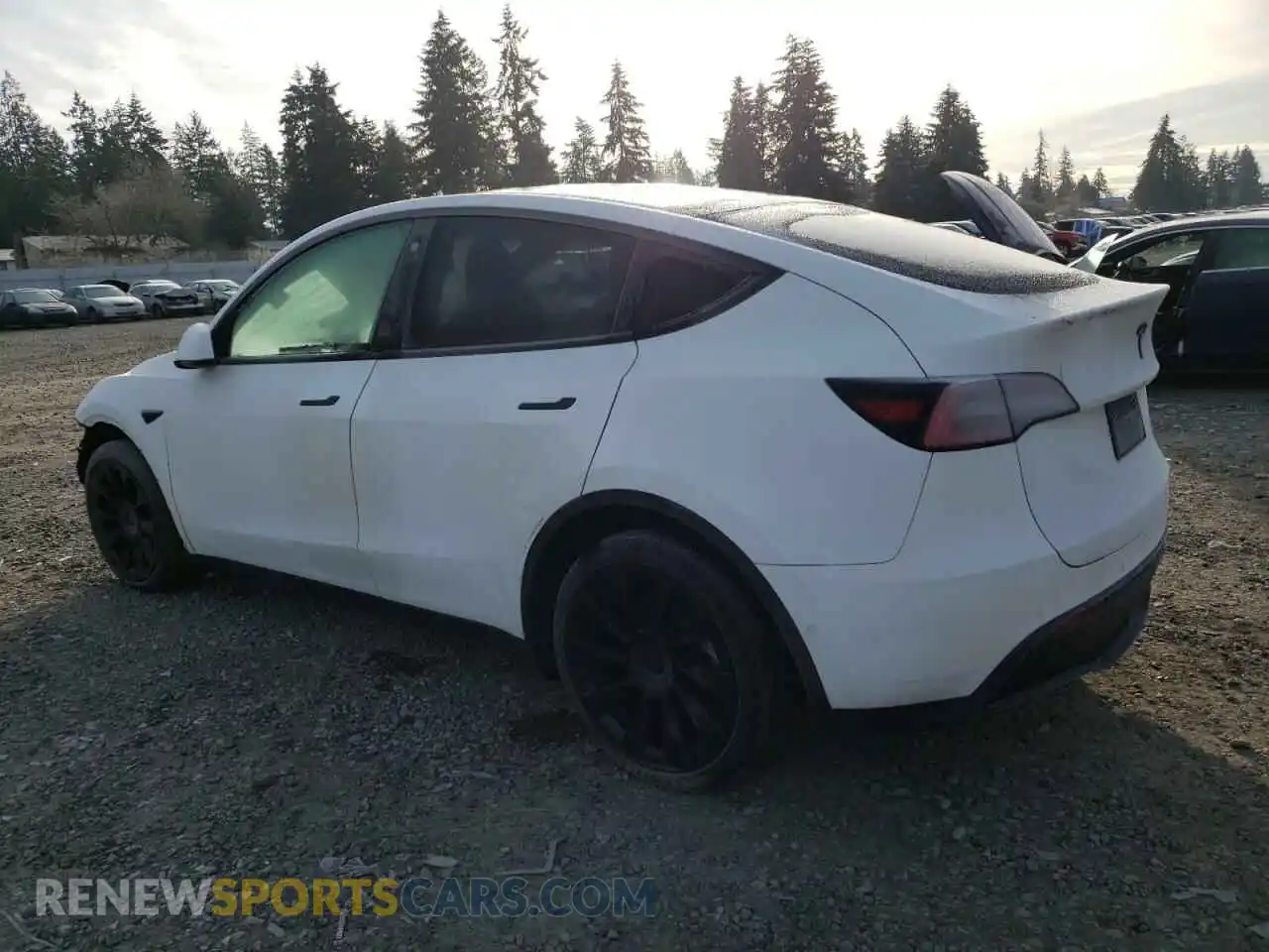 2 Photograph of a damaged car 5YJYGDEEXMF095636 TESLA MODEL Y 2021