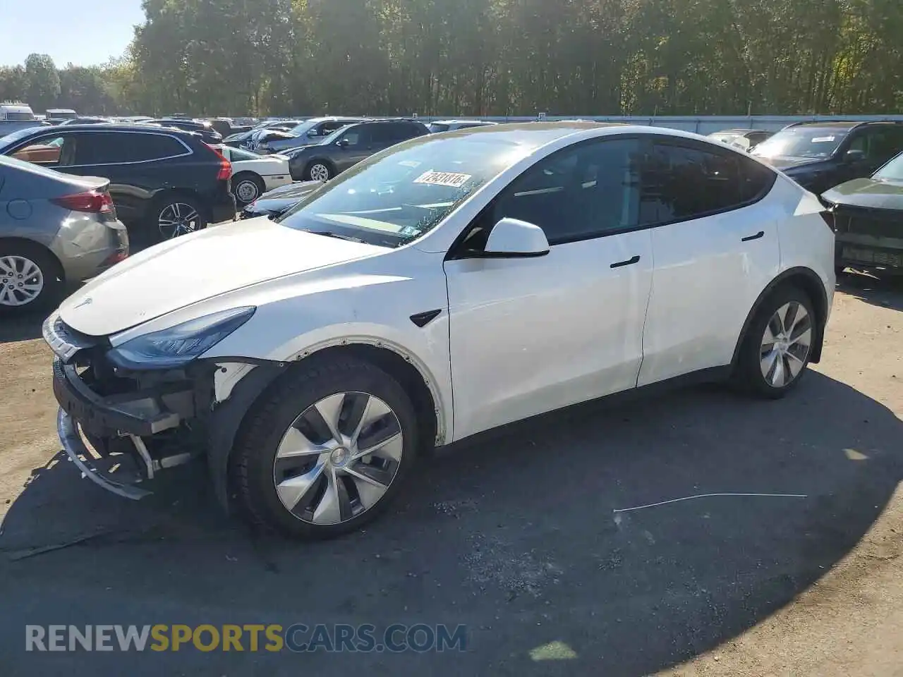 1 Фотография поврежденного автомобиля 5YJYGDEEXMF140560 TESLA MODEL Y 2021