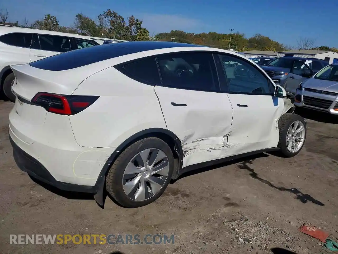 3 Фотография поврежденного автомобиля 5YJYGDEEXMF140560 TESLA MODEL Y 2021