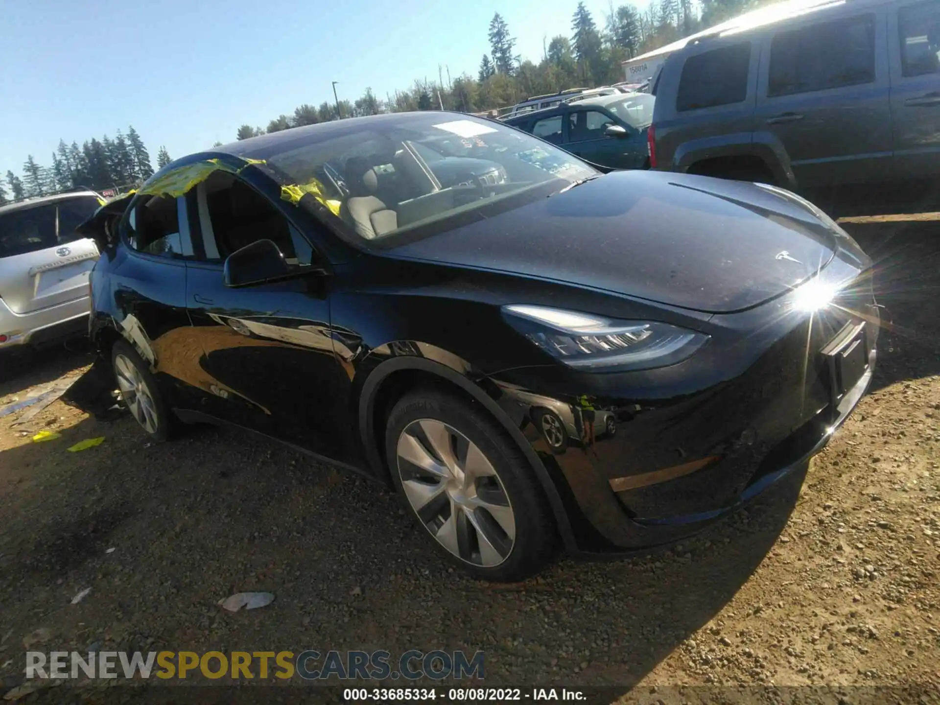 1 Photograph of a damaged car 5YJYGDEEXMF150280 TESLA MODEL Y 2021