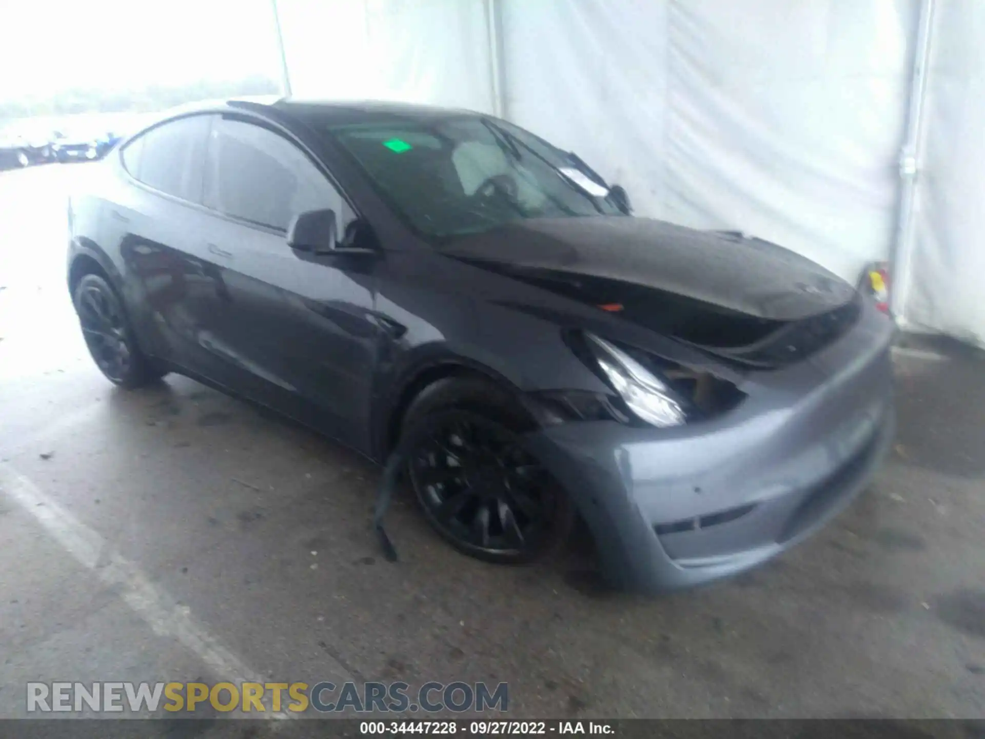 1 Photograph of a damaged car 5YJYGDEEXMF173767 TESLA MODEL Y 2021