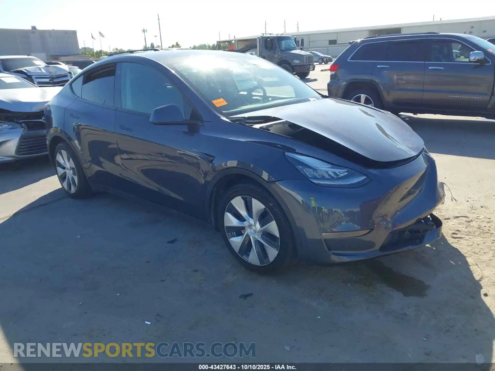 1 Photograph of a damaged car 5YJYGDEEXMF186468 TESLA MODEL Y 2021