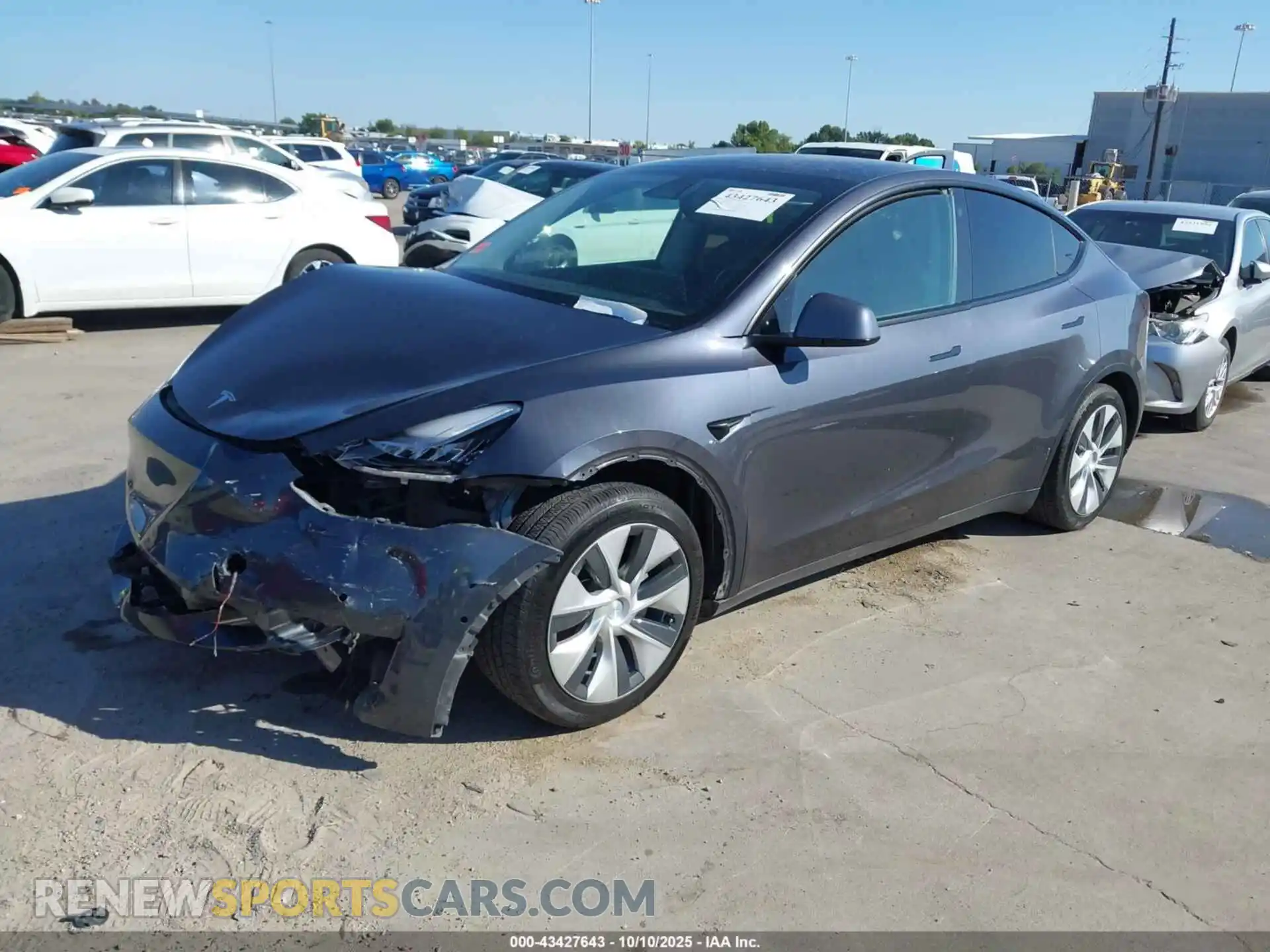 2 Photograph of a damaged car 5YJYGDEEXMF186468 TESLA MODEL Y 2021